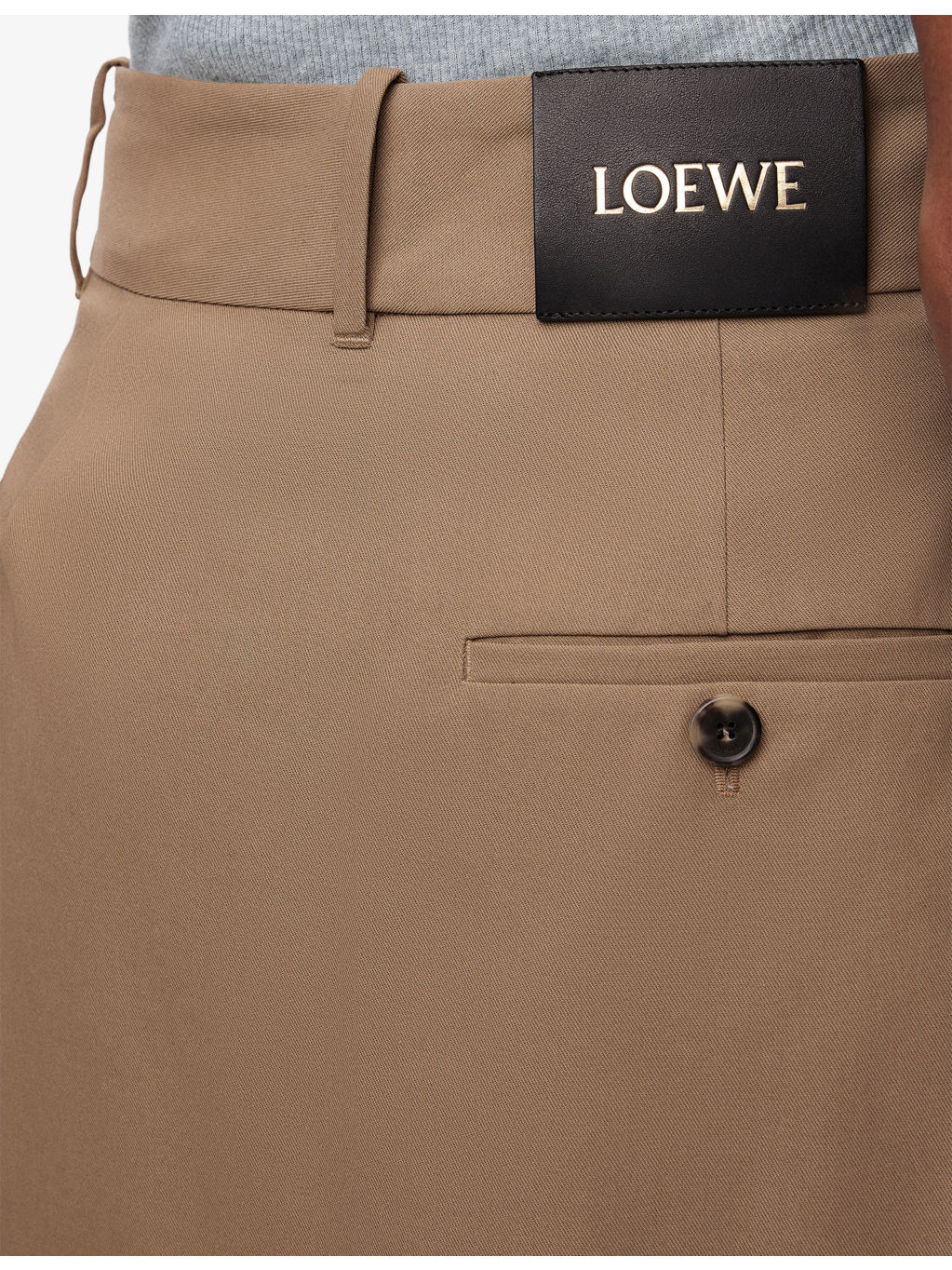 Wrap-Over Knee-Length Cotton-Silk Blend Skirt - 4