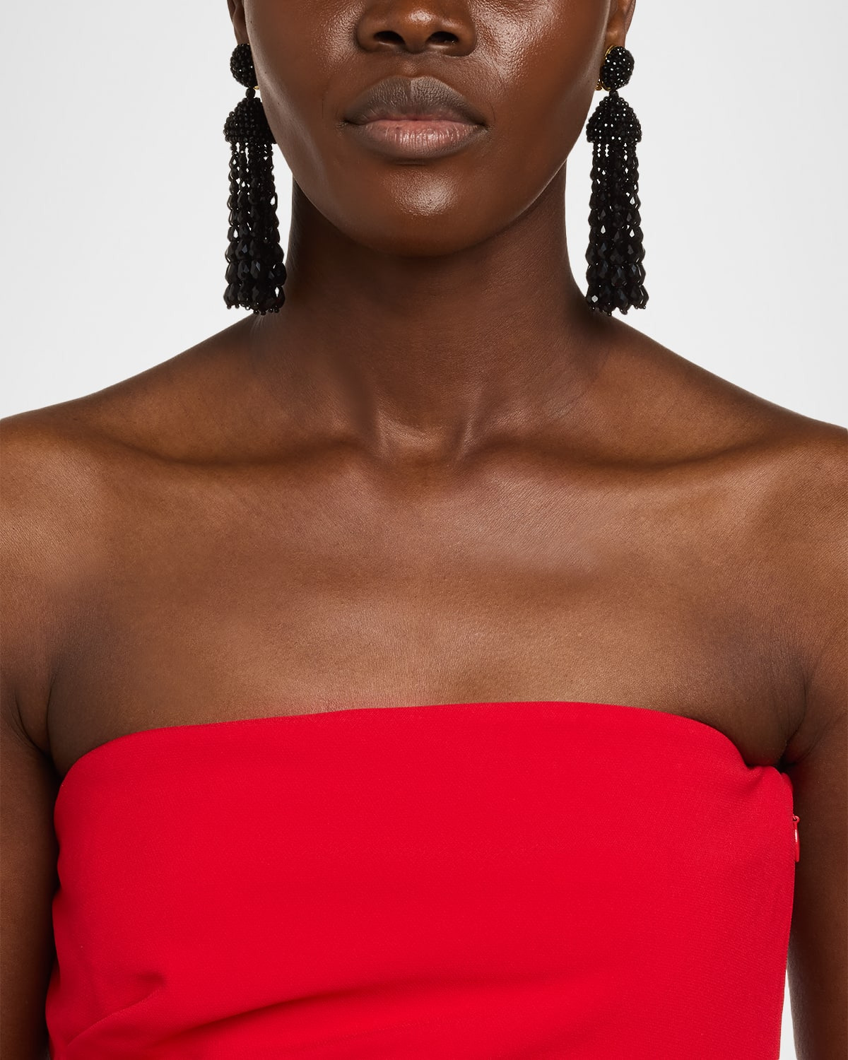 Chandelier Earrings, Black - 2