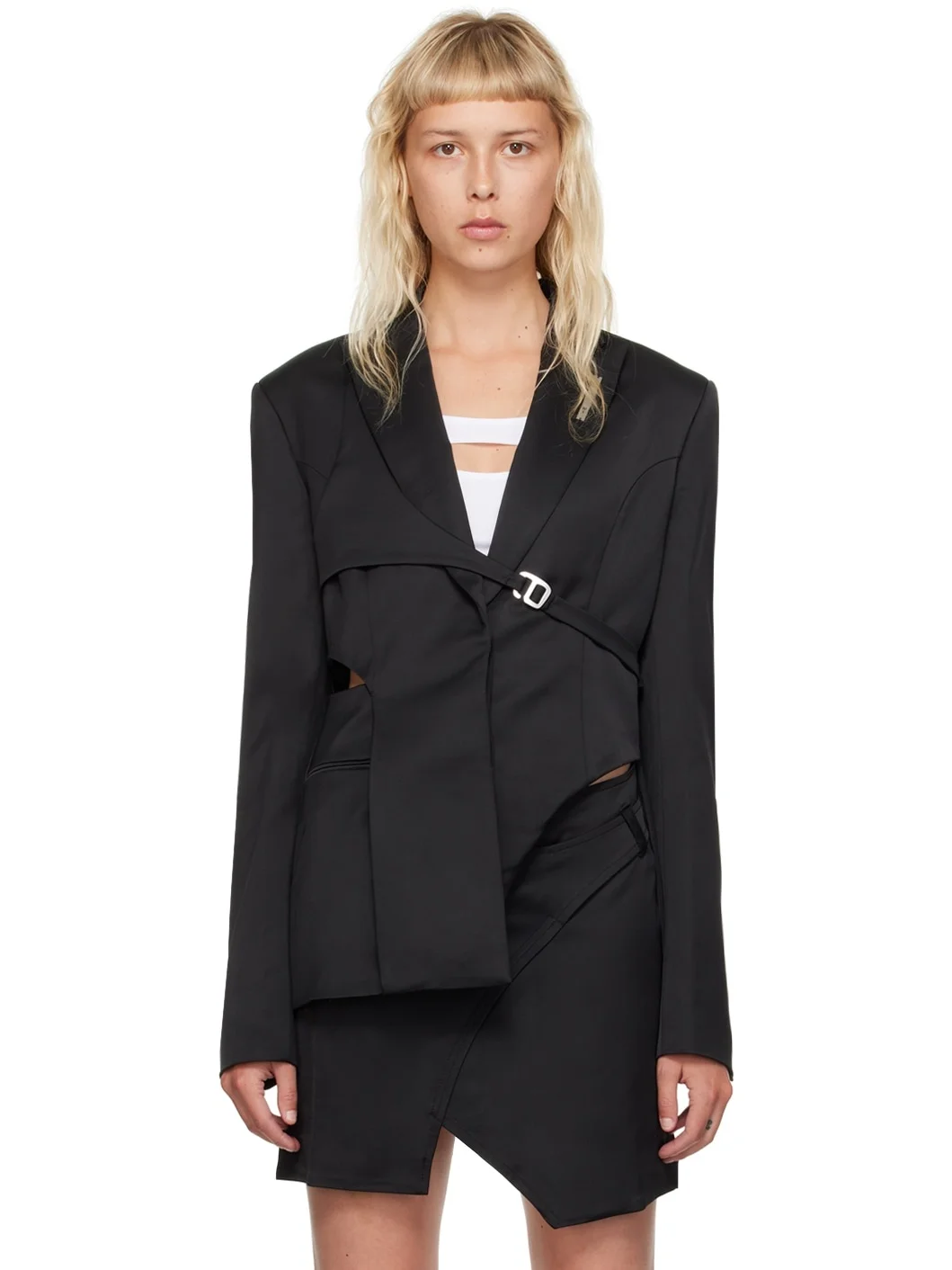 Black Harness Blazer - 1