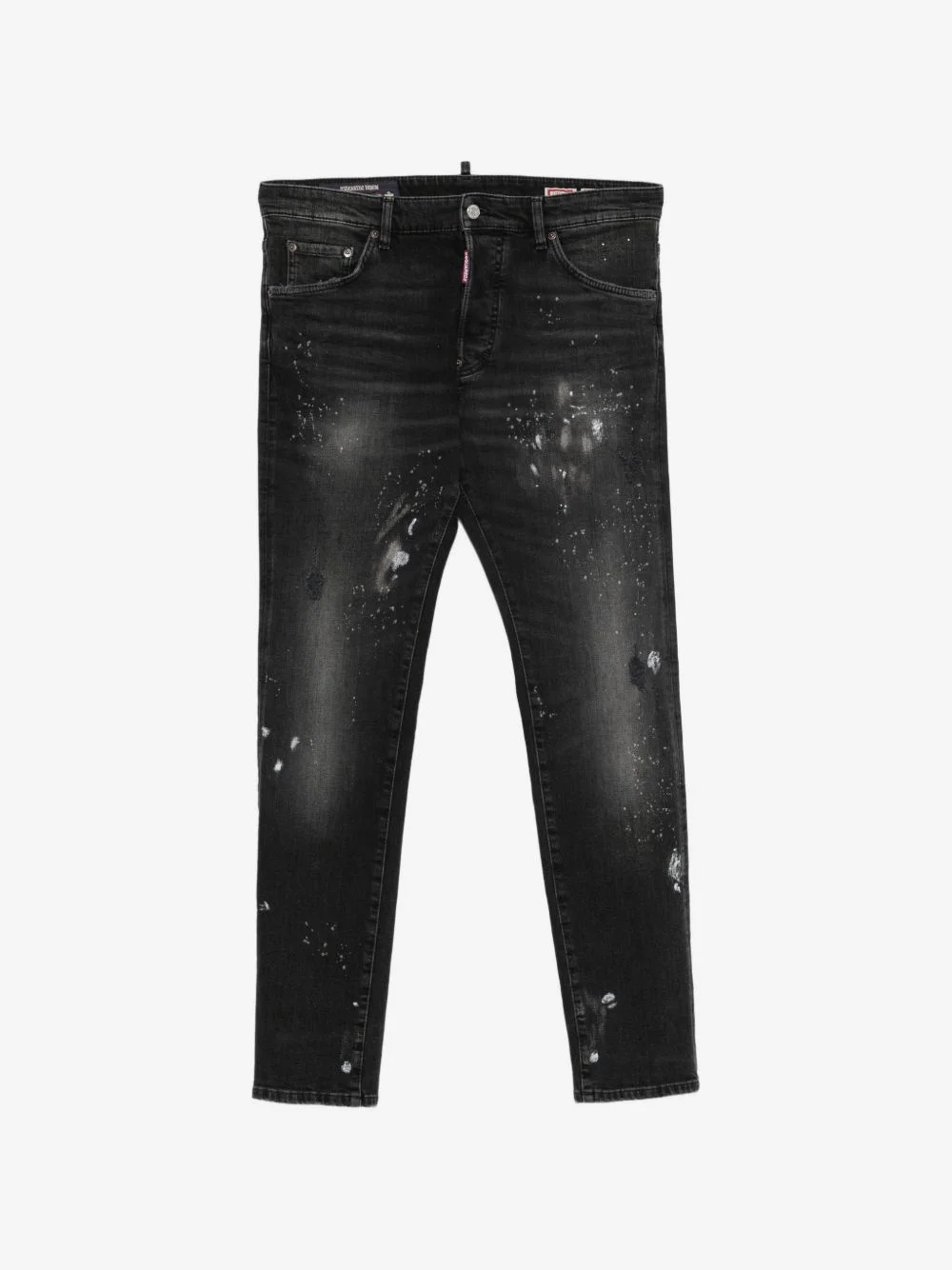 distressed-finish faded-effect jeans - 1