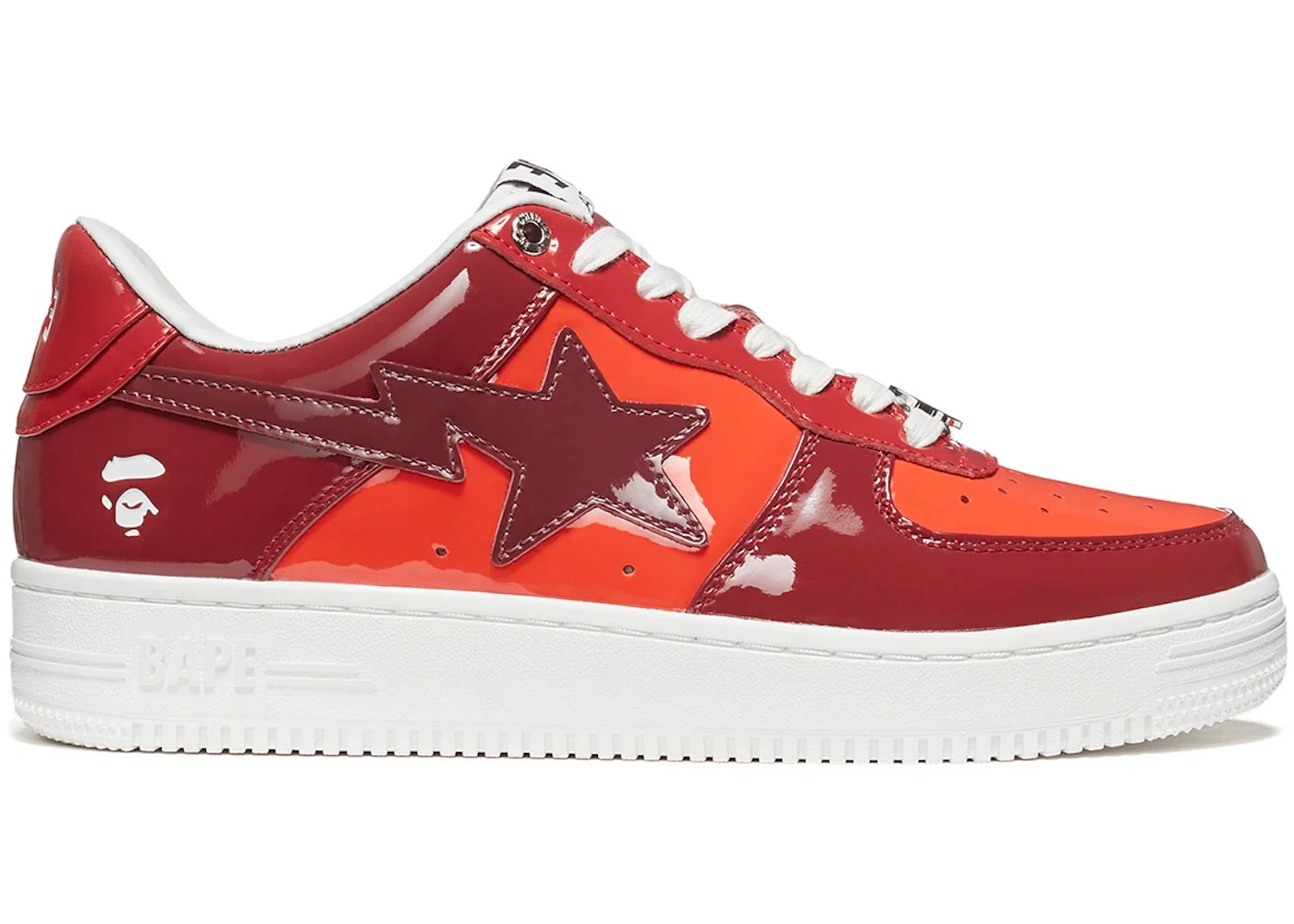 A Bathing Ape Bape Sta Low Color Camo Combo Red - 1