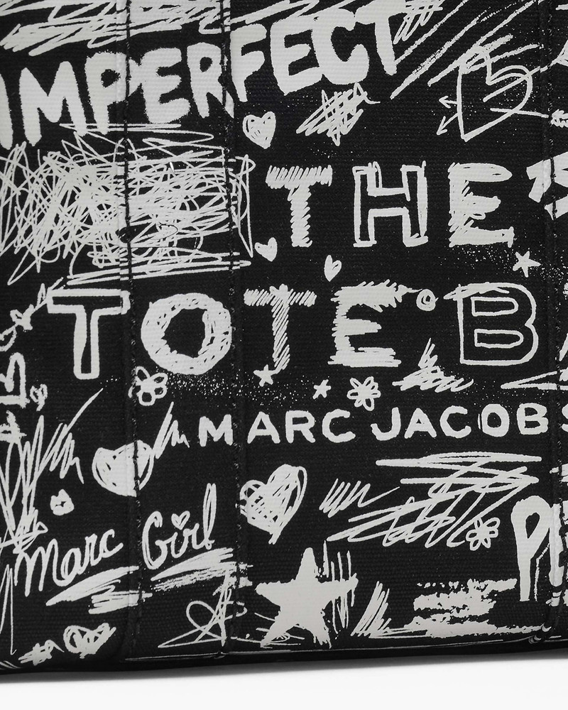 THE PUNK SCRIBBLE CANVAS SMALL TOTE BAG 4