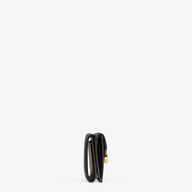 FENDI Black leather wallet outlook