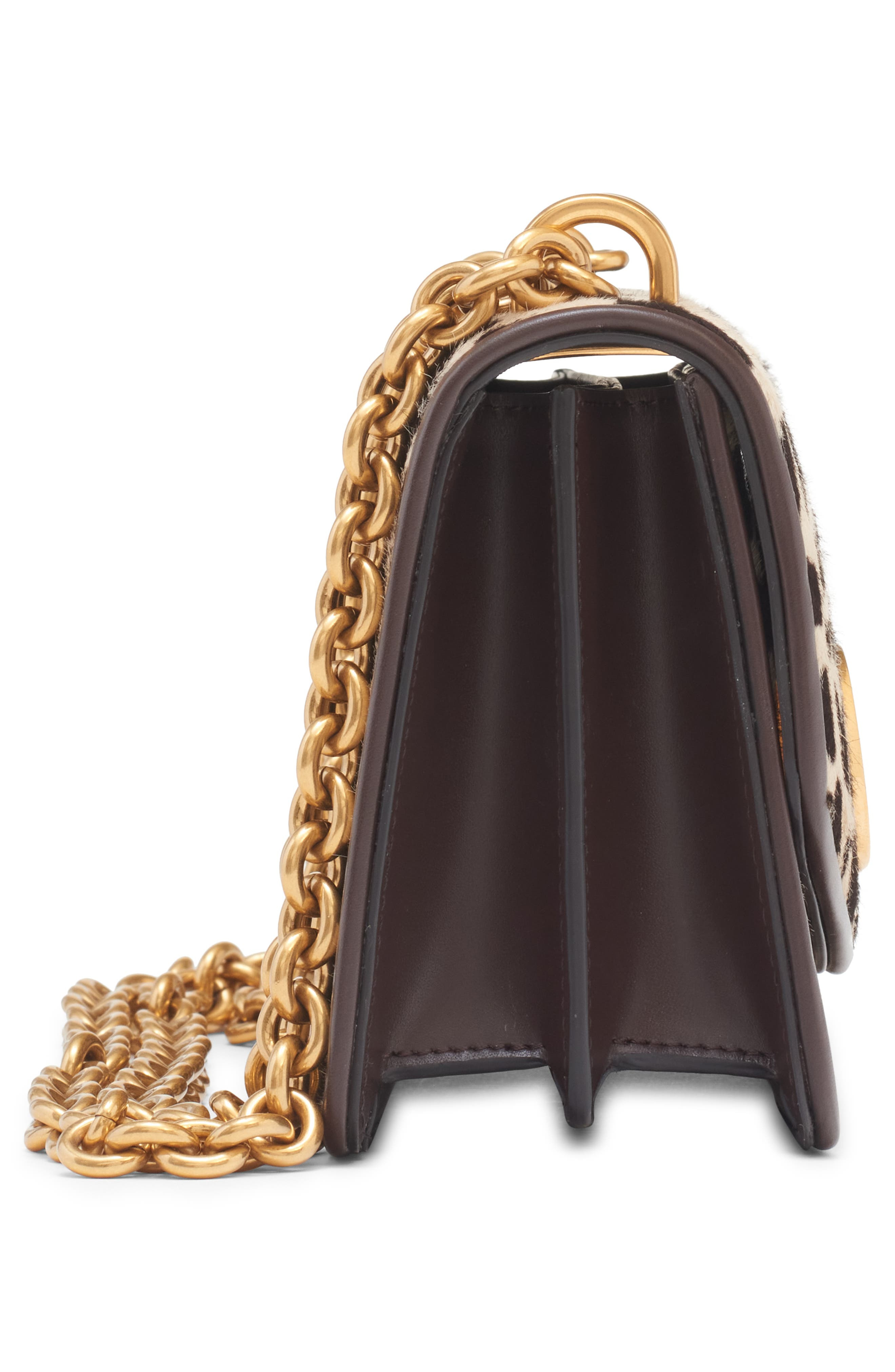 Valentino Garavani Small Vain Genuine Calf Hair Shoulder Bag in Naturale Testa Di Moro at Nordstrom - 6