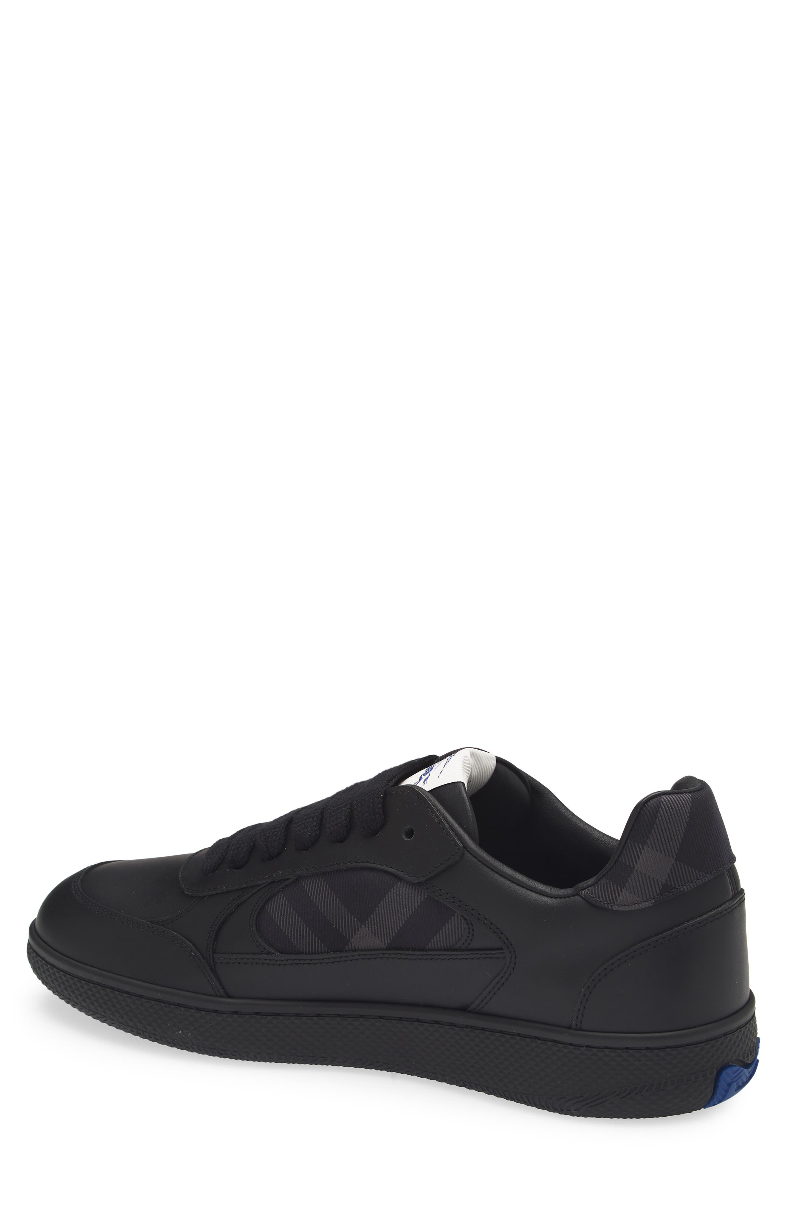 burberry Terrace Check Sneaker in Black/Storm Blue Che at Nordstrom - 2
