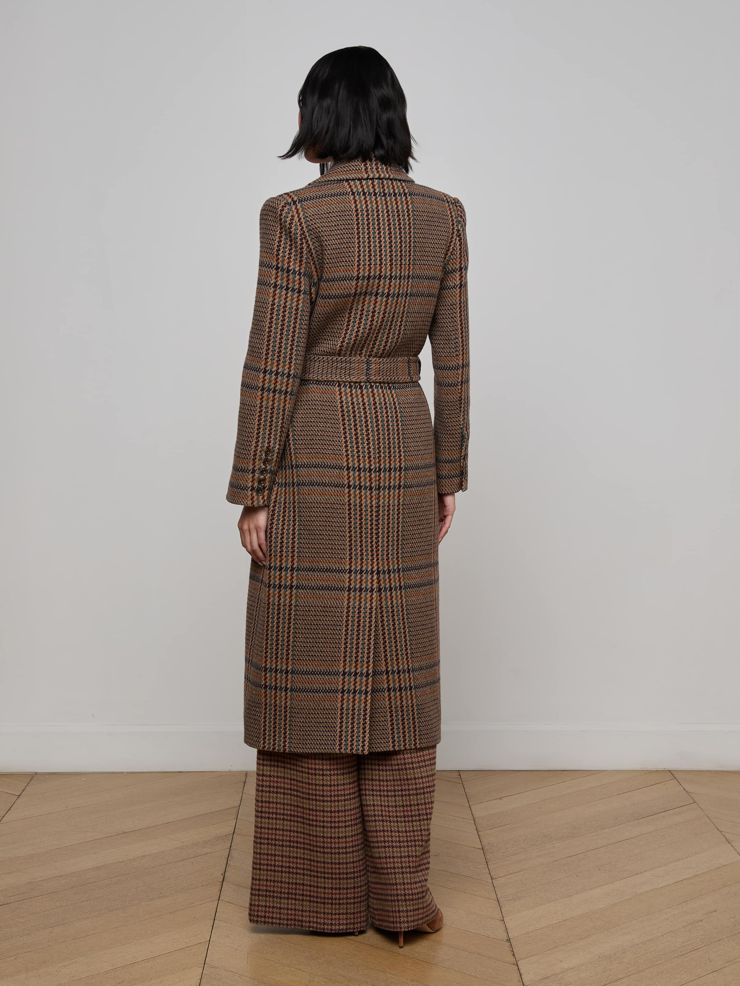 Kolina Plaid Long Coat - 5
