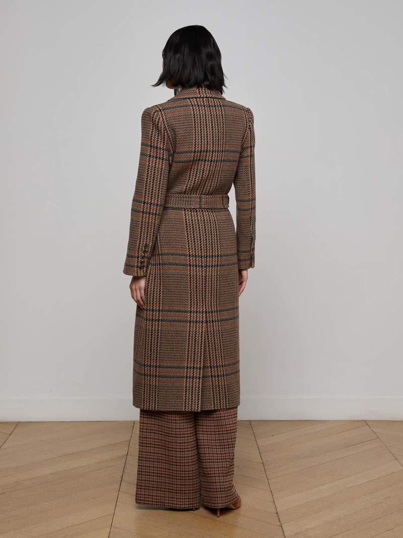 Kolina Plaid Long Coat 5