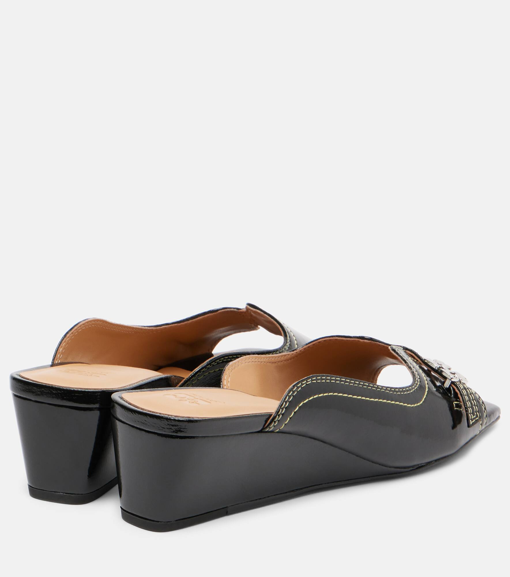Butterfly wedge mules - 2