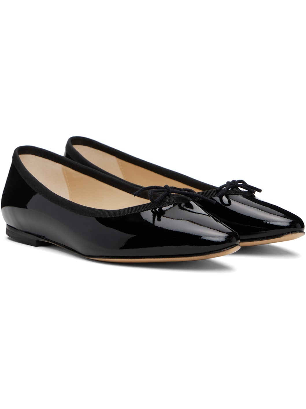 Black Cendrillon Pointed-Toe Ballerina Flats - 4