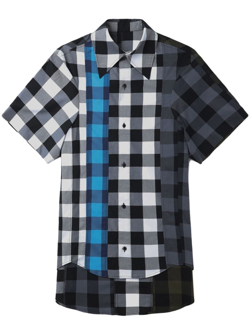 ombrÃ©-check short-sleeve shirt 1