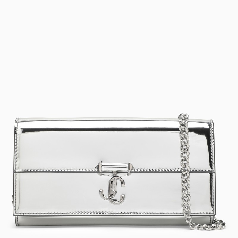 Avenue silver leather chain wallet - 1