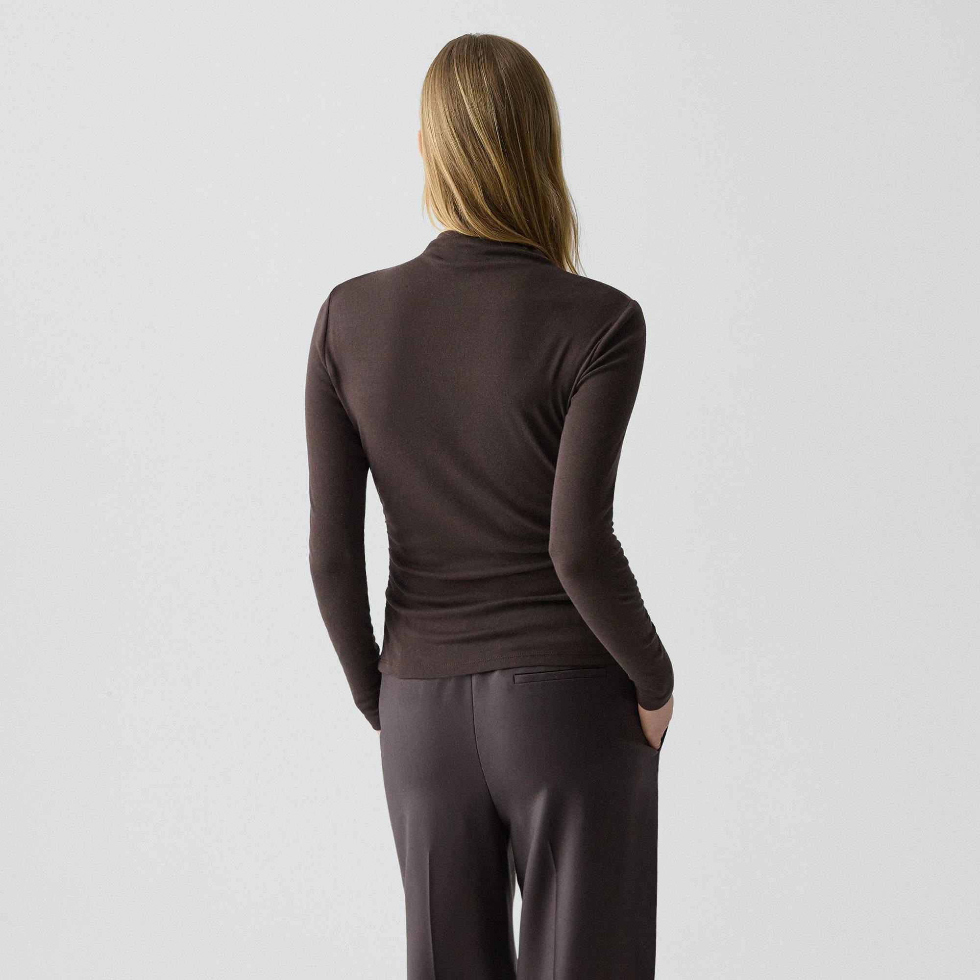 Mock Neck Top in Soft Rib - 4