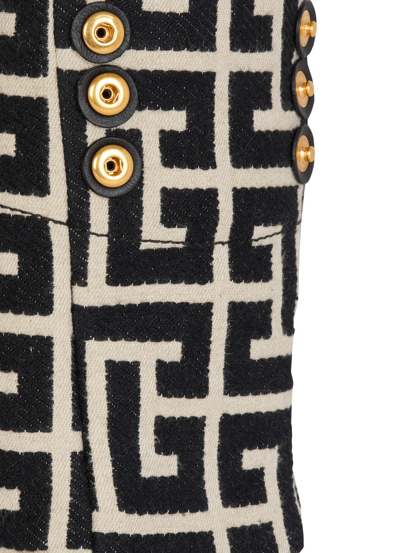 Small 1945 Soft monogrammed jacquard tote bag 6