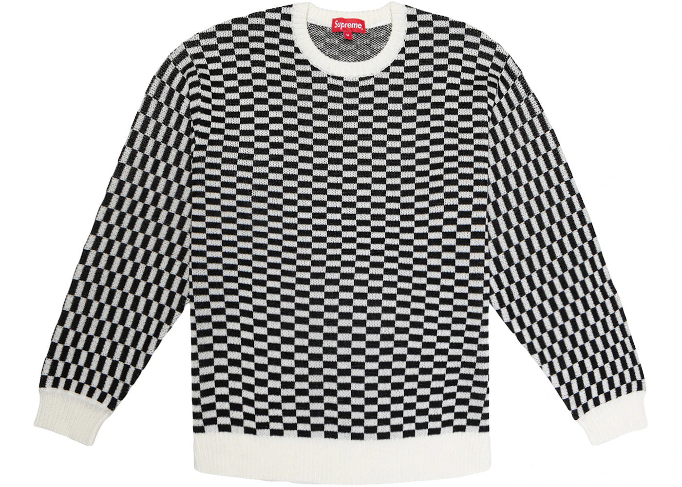 Supreme Back Logo Sweater Checkerboard - 2