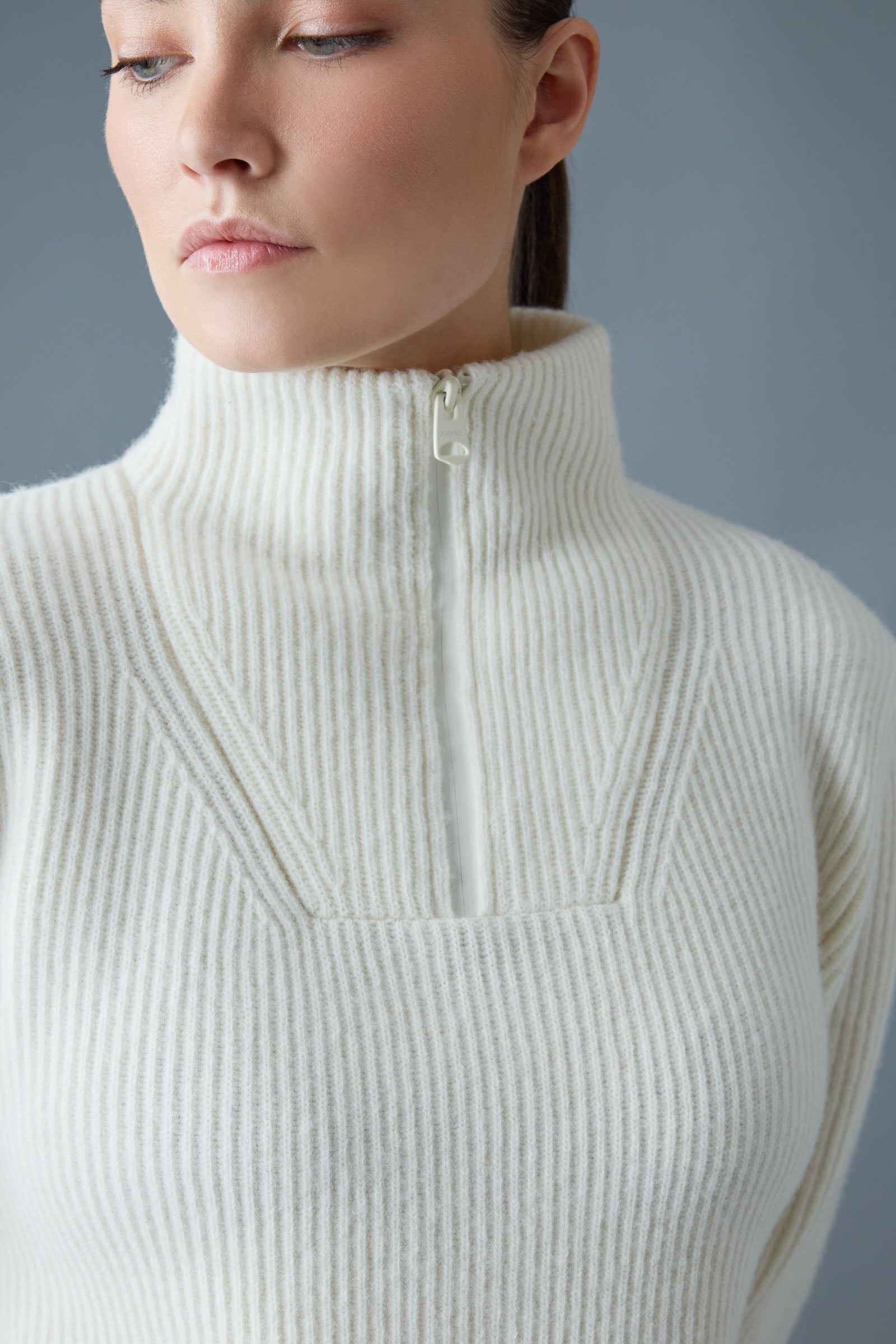 GLADYS Sweater Knit Half-Zip Pullover - 5