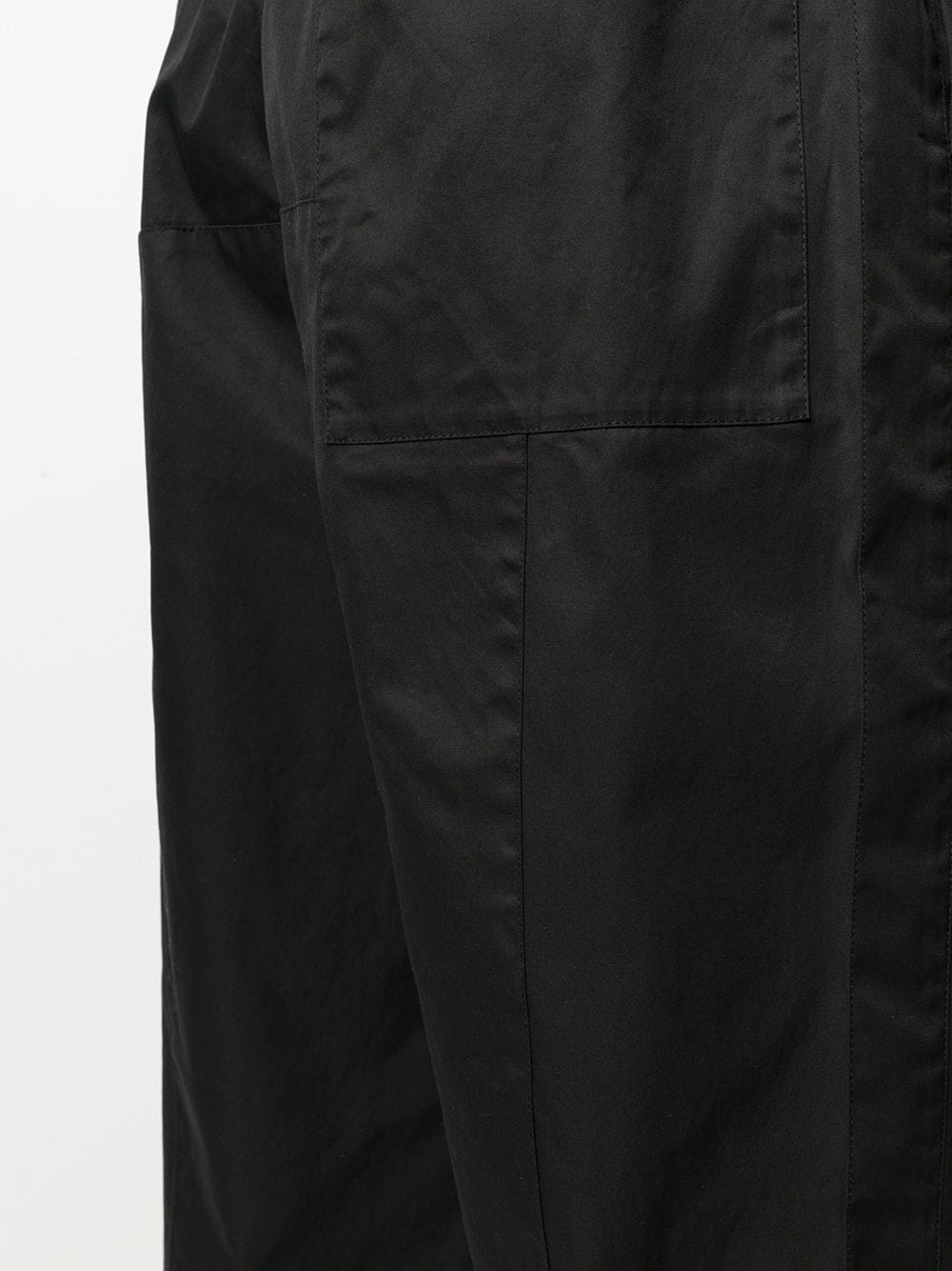 elasticated waist wide-leg trousers - 5