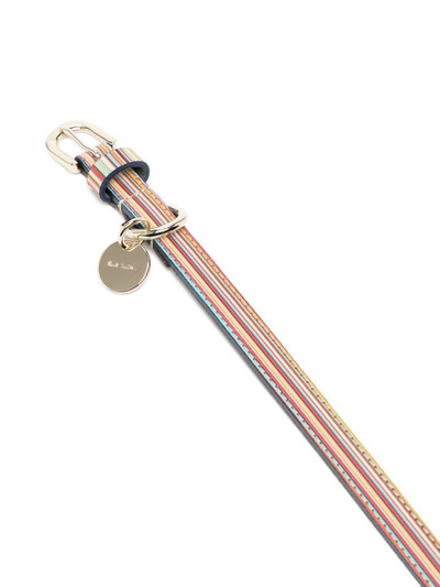 Paul Smith artist-stripe leather belt outlook