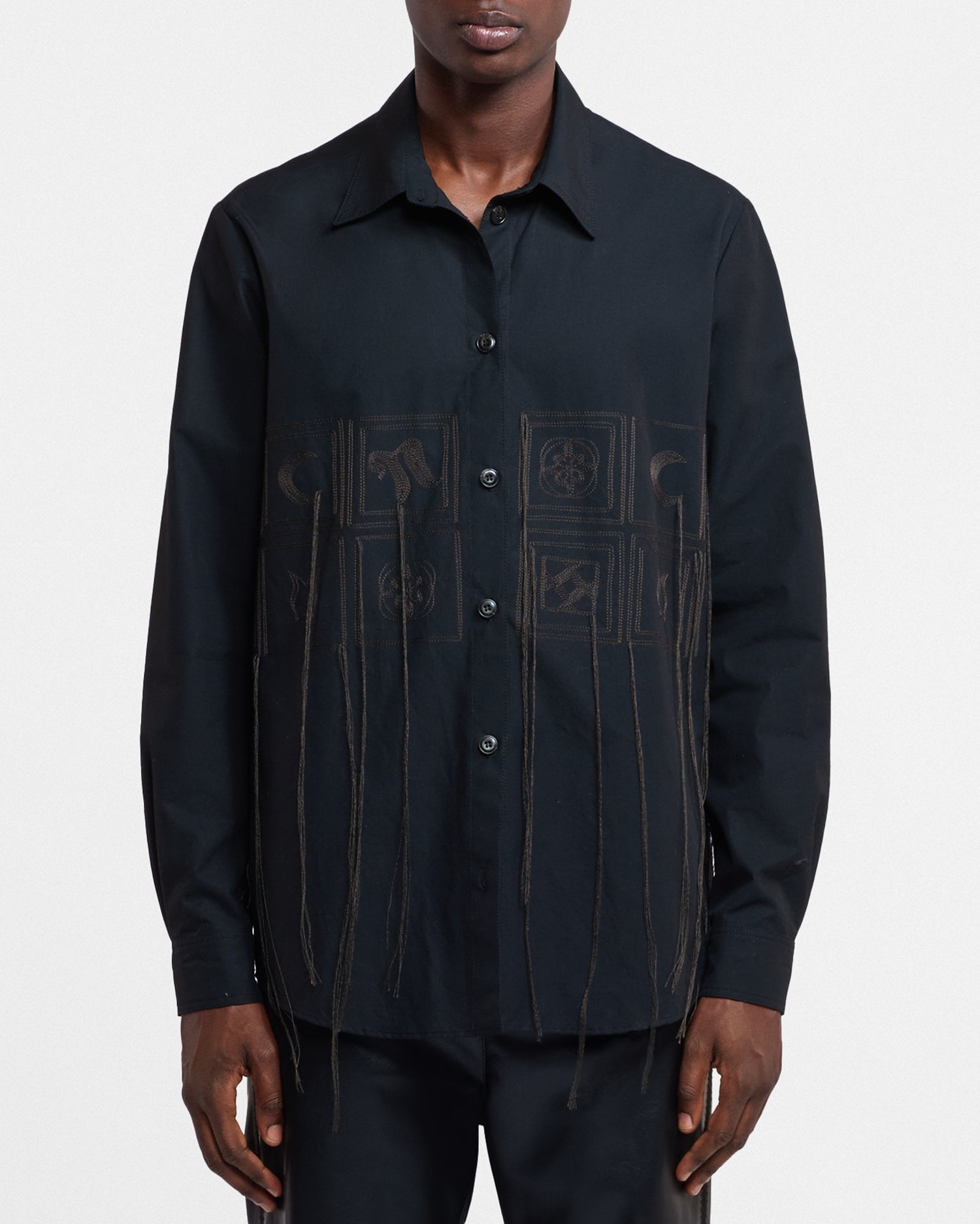Embroidered Poplin Shirt - 7
