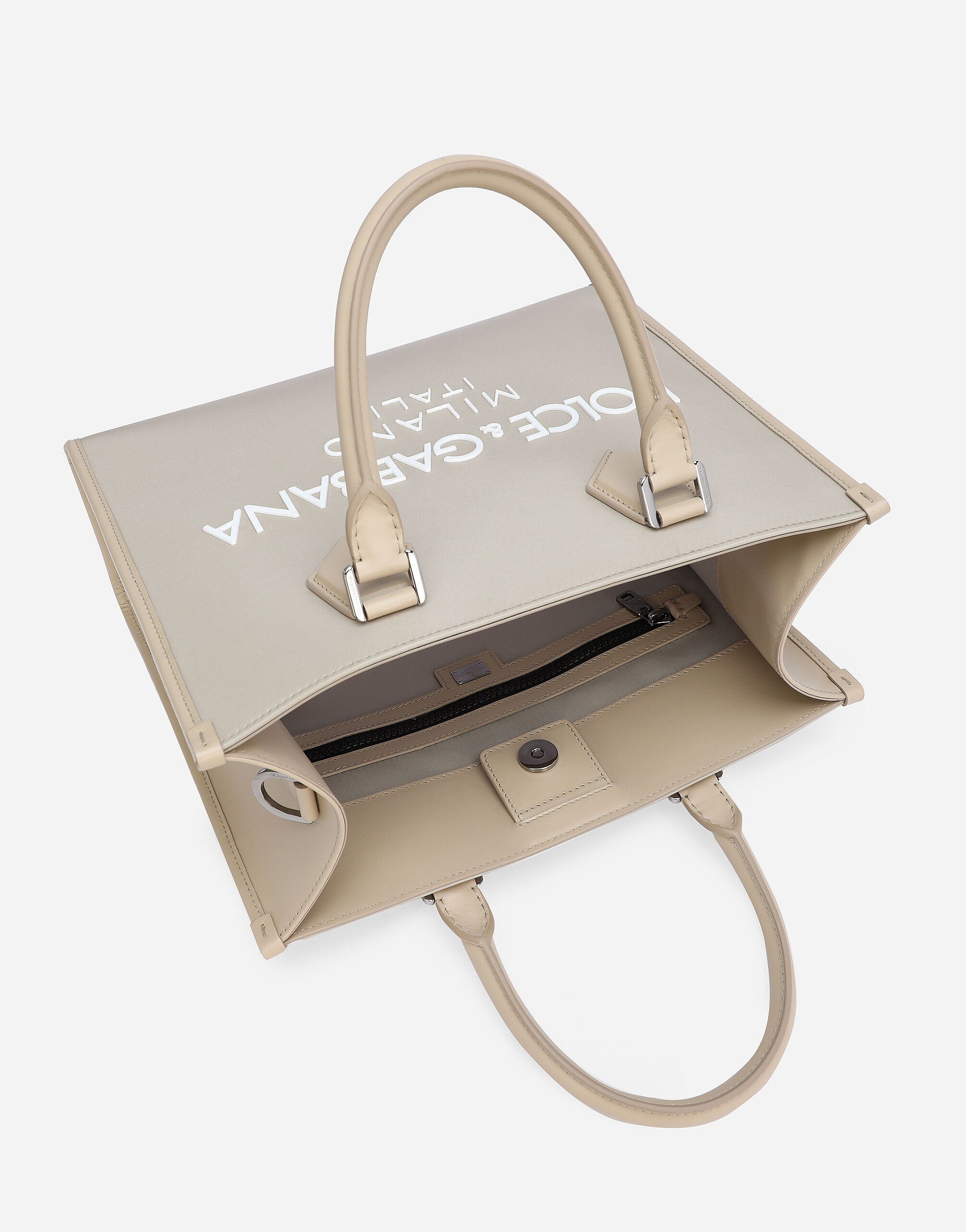 Small nylon shopper with rubberized logo - 5