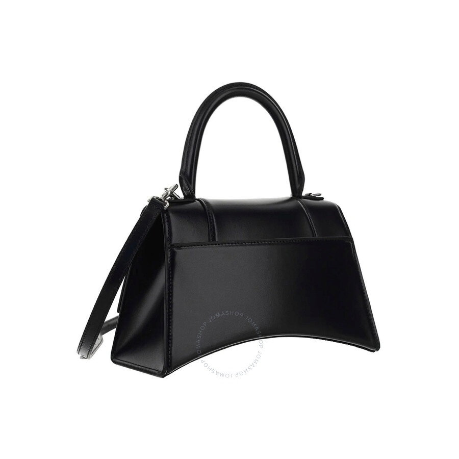 Balenciaga Black Leather Small Hourglass Box Top Handle Bag - 3