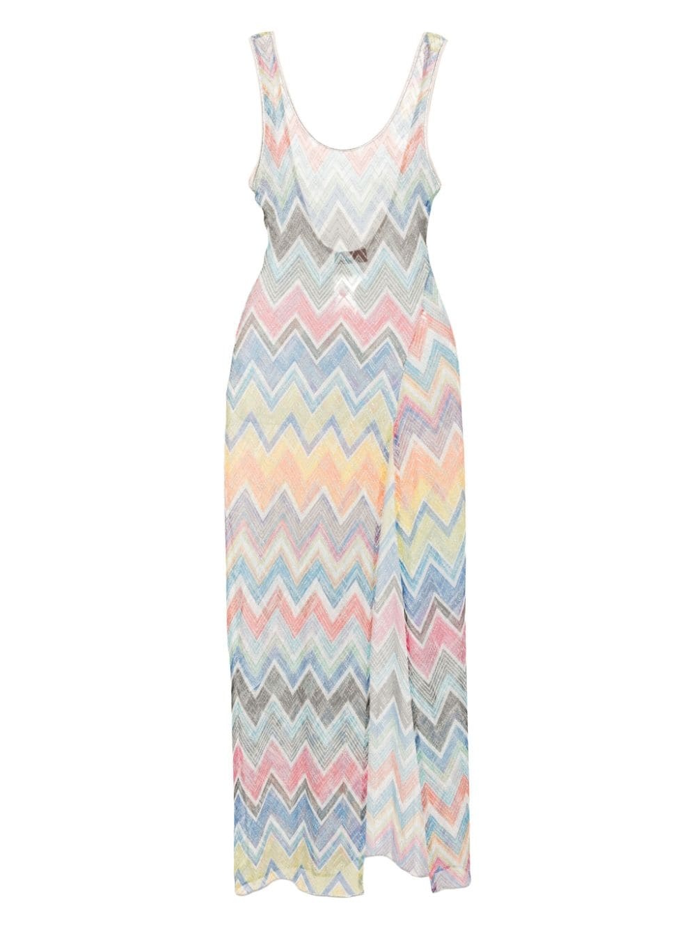 zigzag-woven beach dress - 1