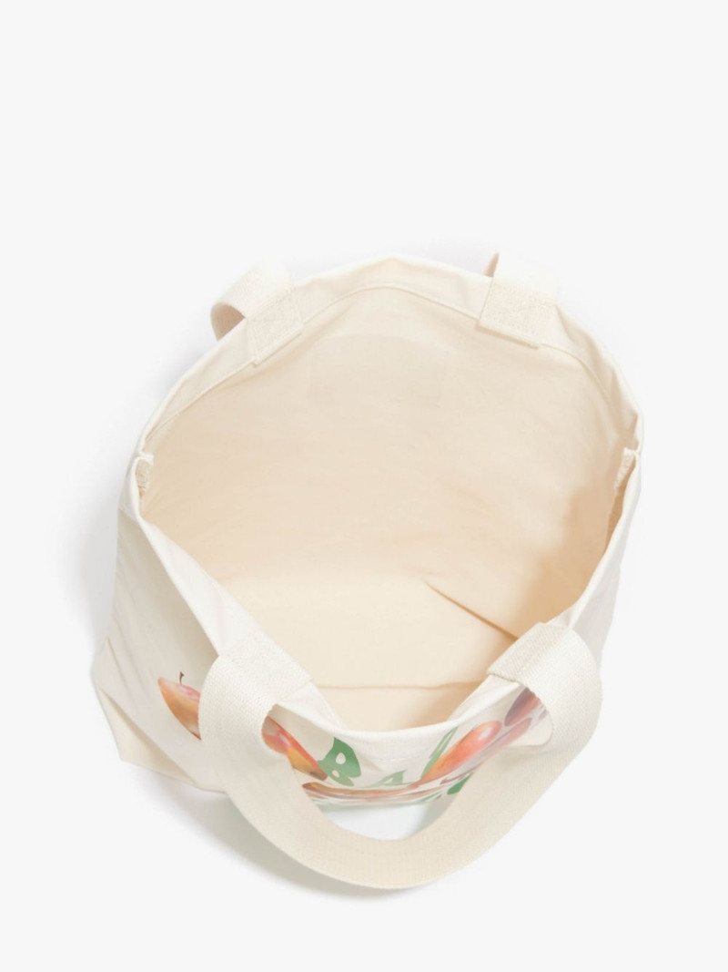 CANVAS TOTE BAG WITH APPLE PRINT 3