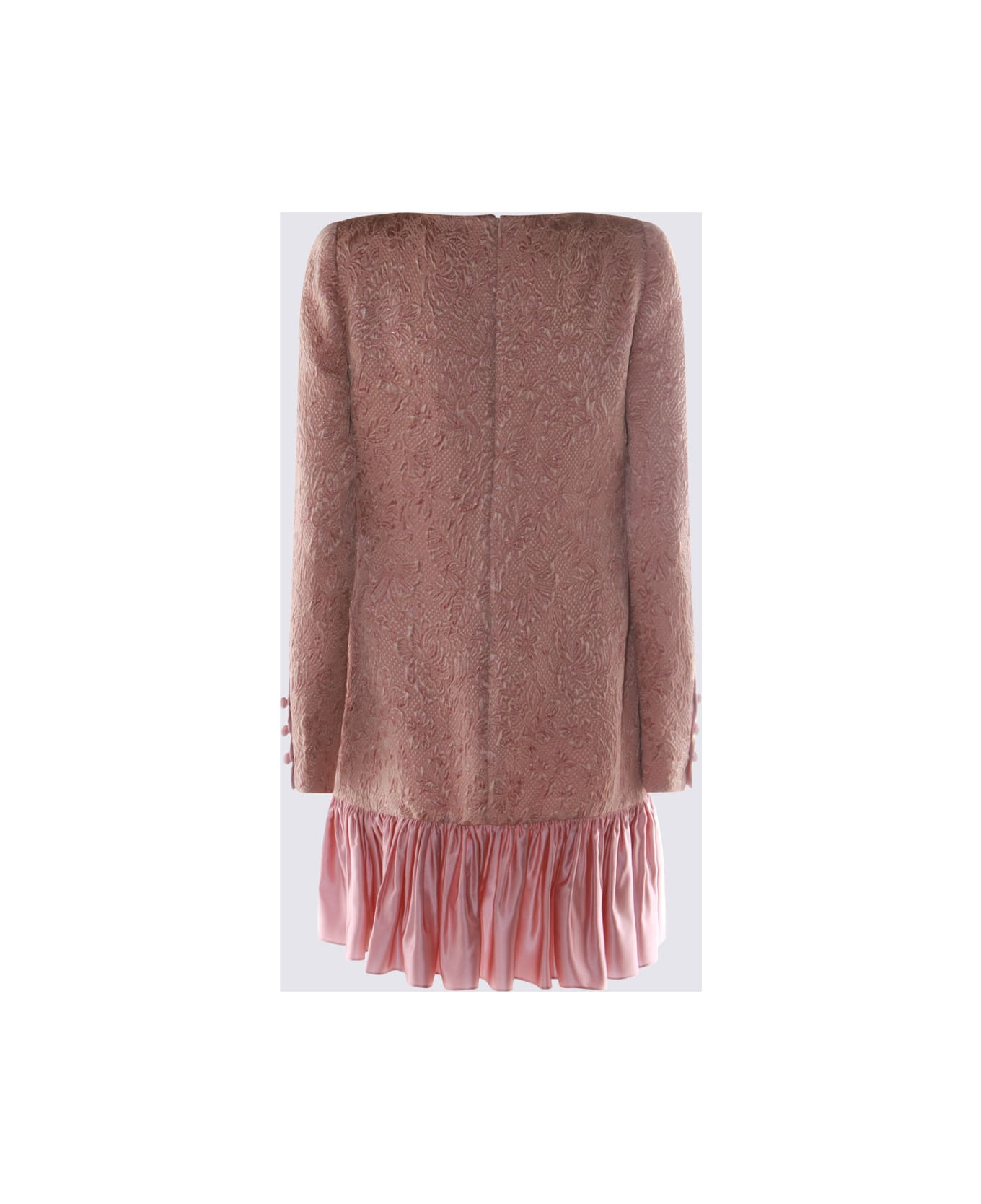 Pink Wool Mini Dress - 2