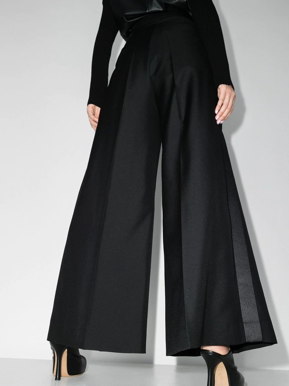 wide-leg high-rise trousers - 3