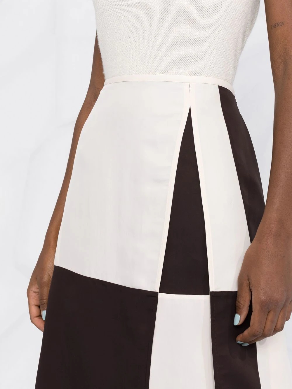 colour-block midi skirt - 5