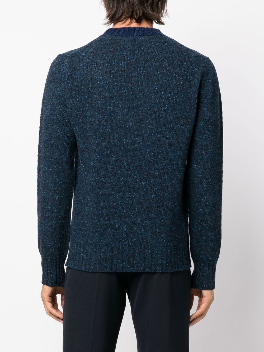 speckle-knit wool jumper - 4