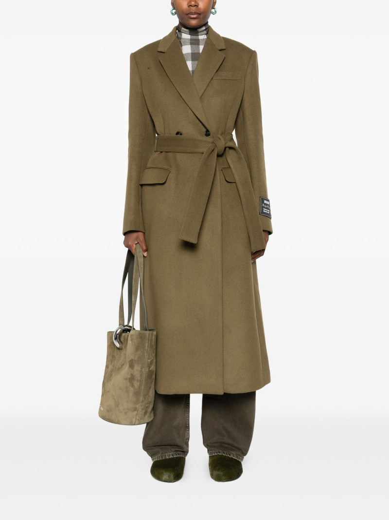 MSGM belted double-breasted coat outlook