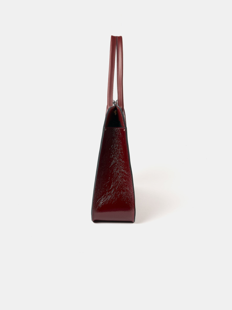 The Work Bag - Oxblood Patent 6