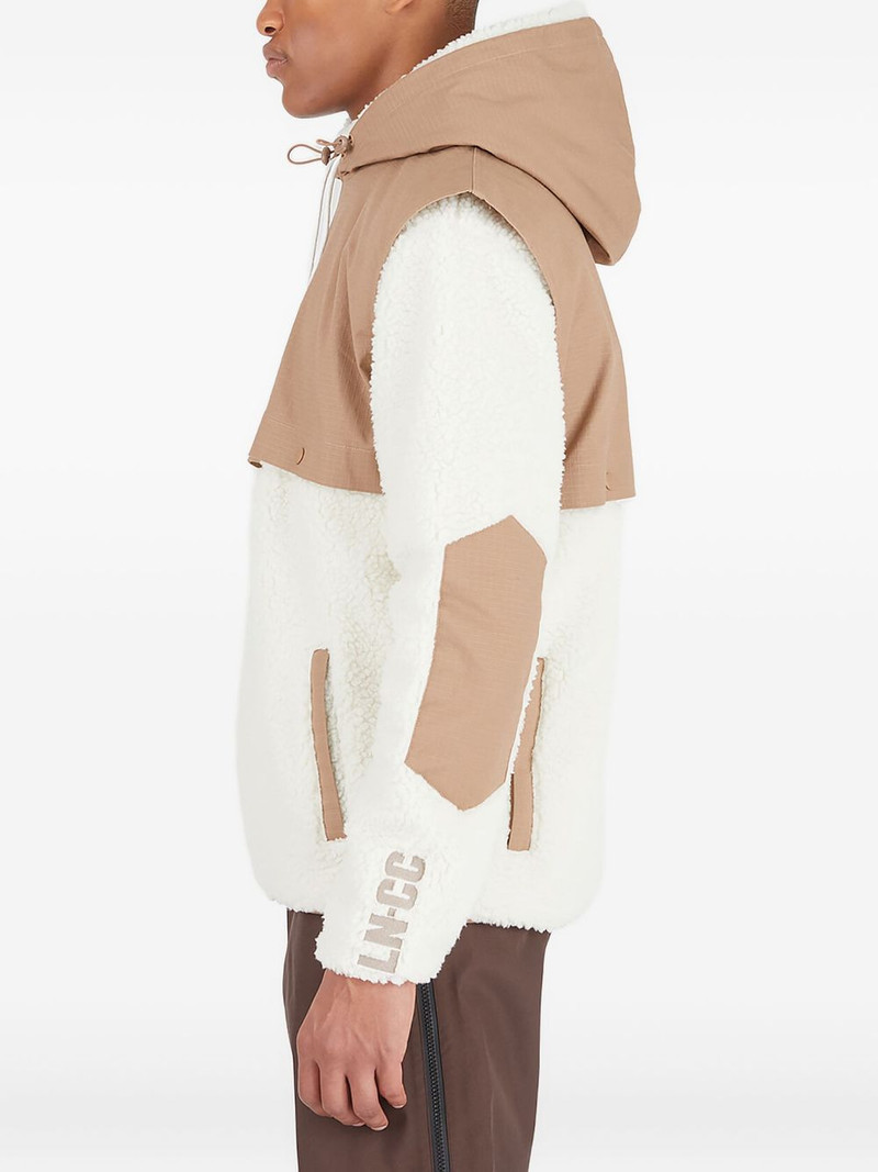 fleece-paneled hoodie 3