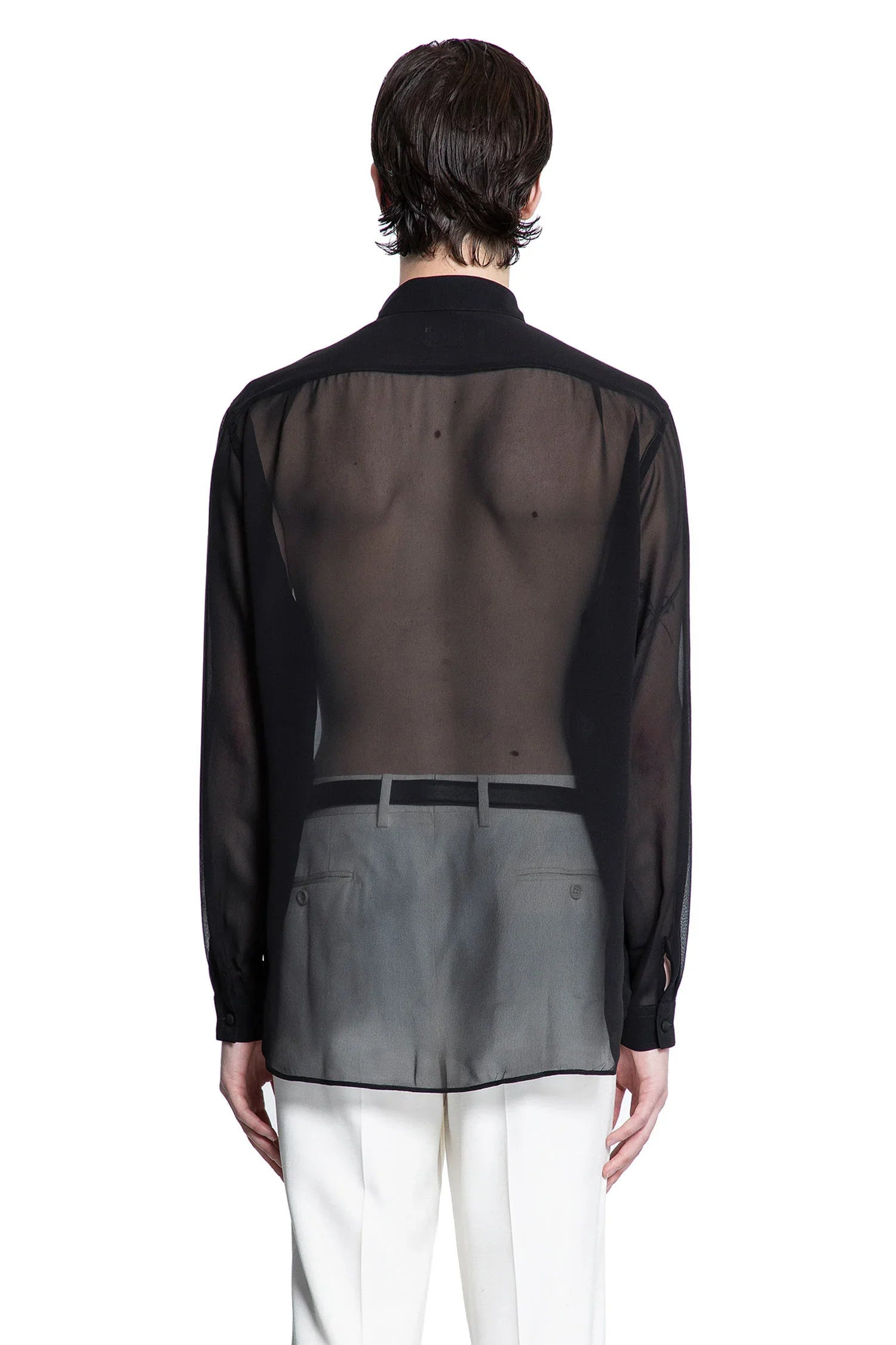 Silk-Chiffon-Long-Sleeve-Shirt - 3
