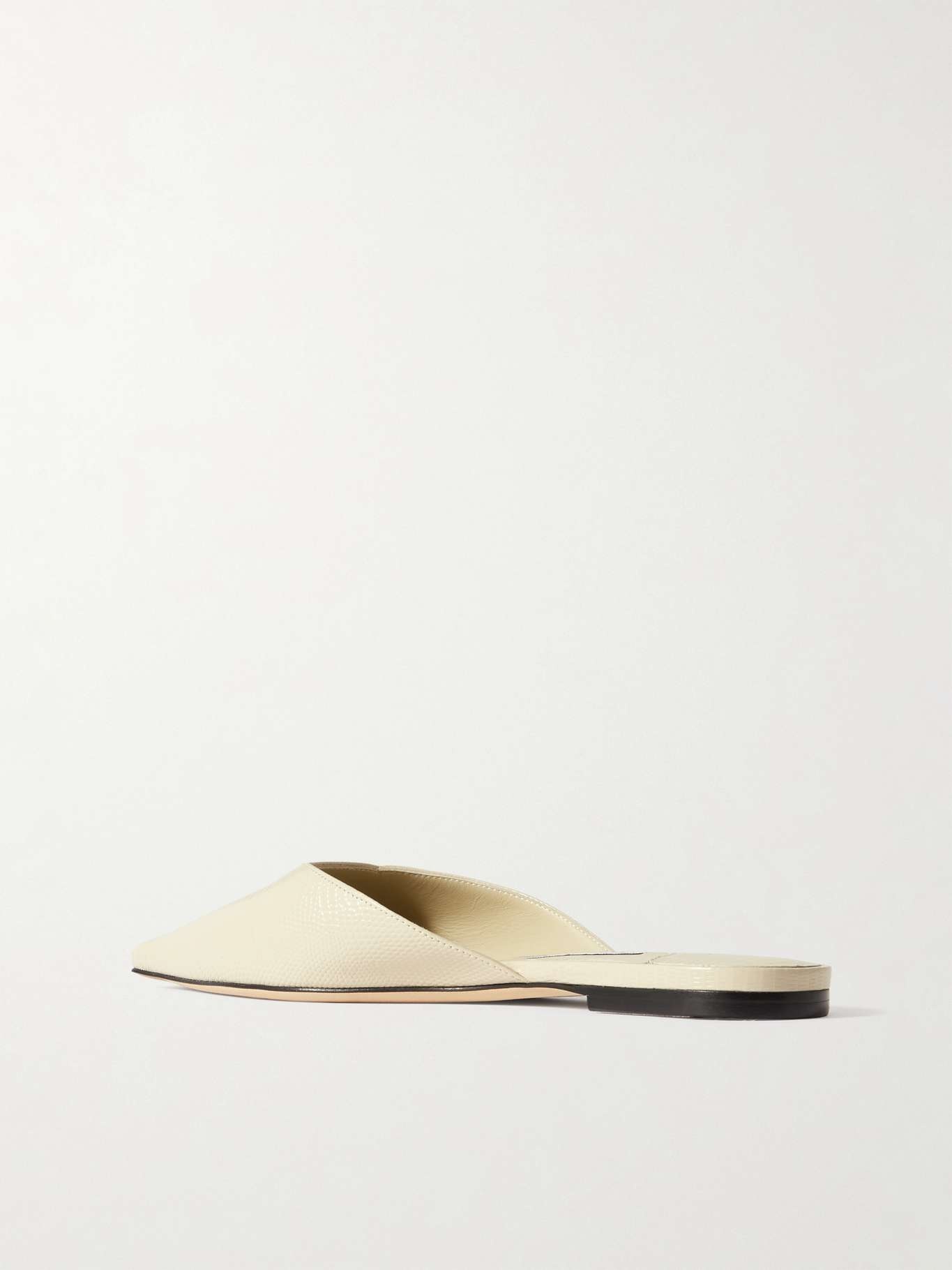 Vivi lizard-effect leather mules Off-white - 3