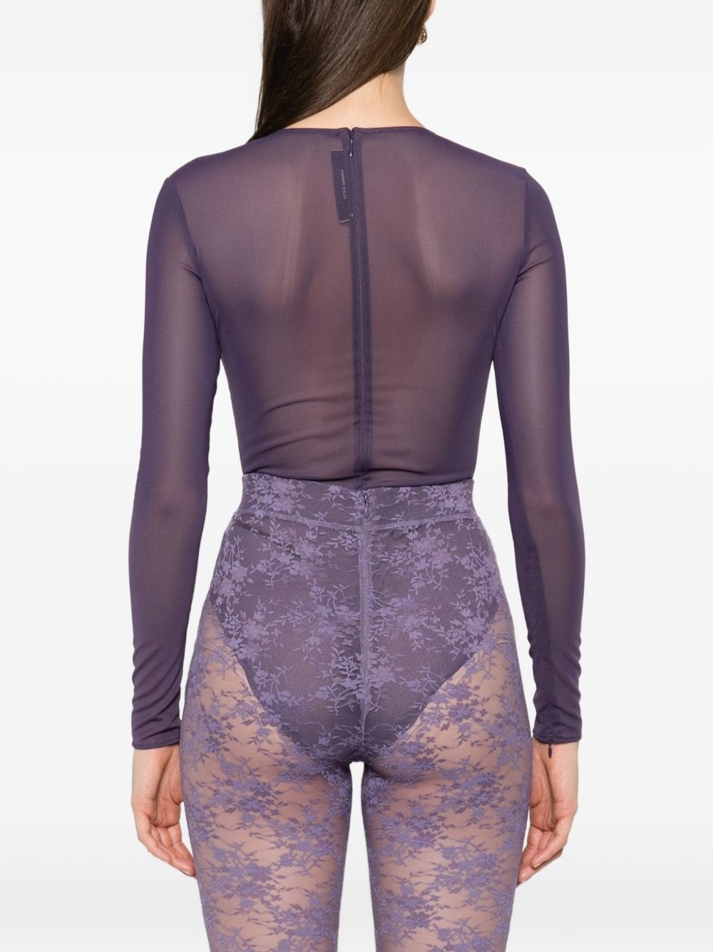 sheer mesh bodysuit - 4