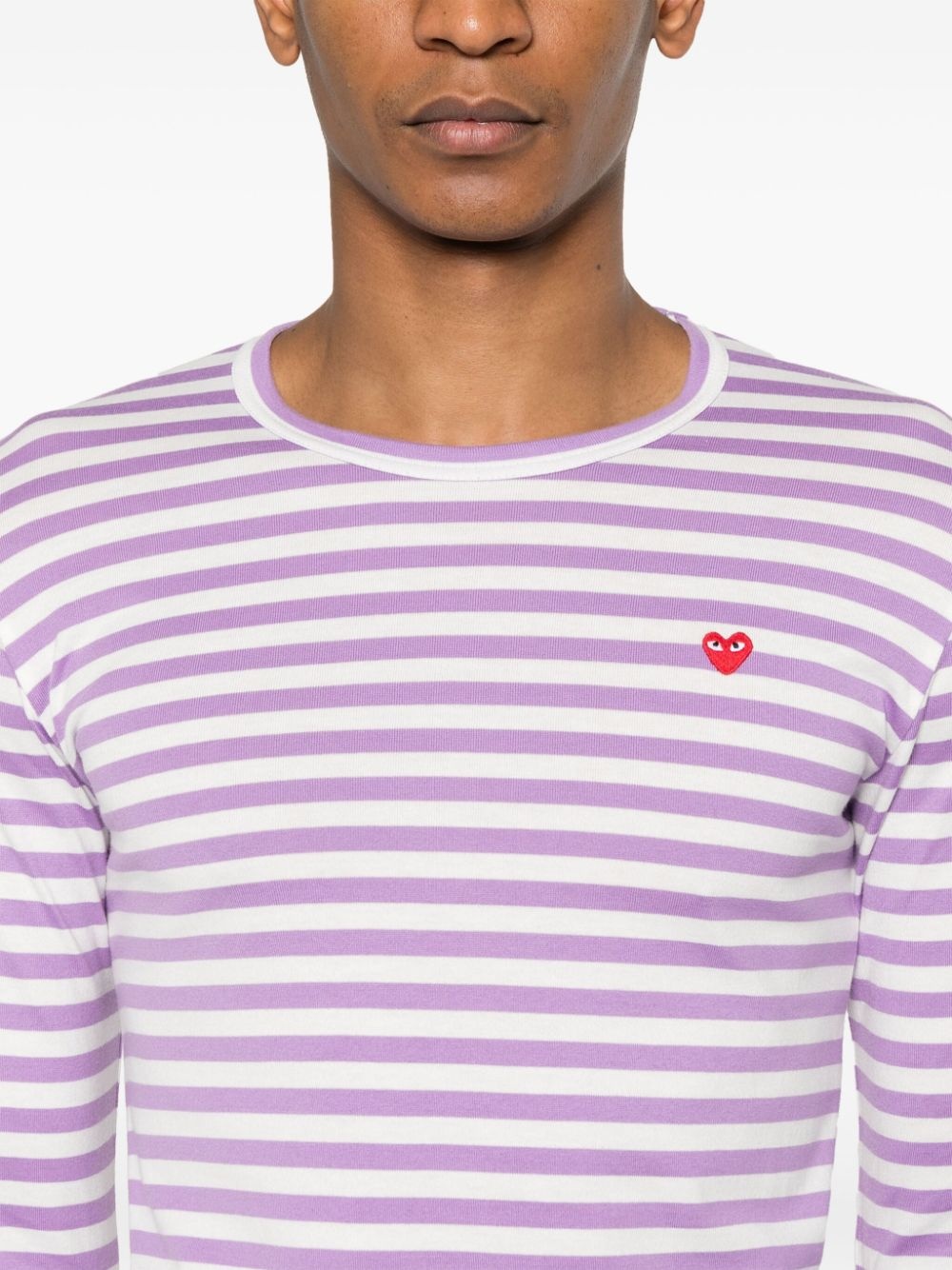 long-sleeve striped T-shirt - 5