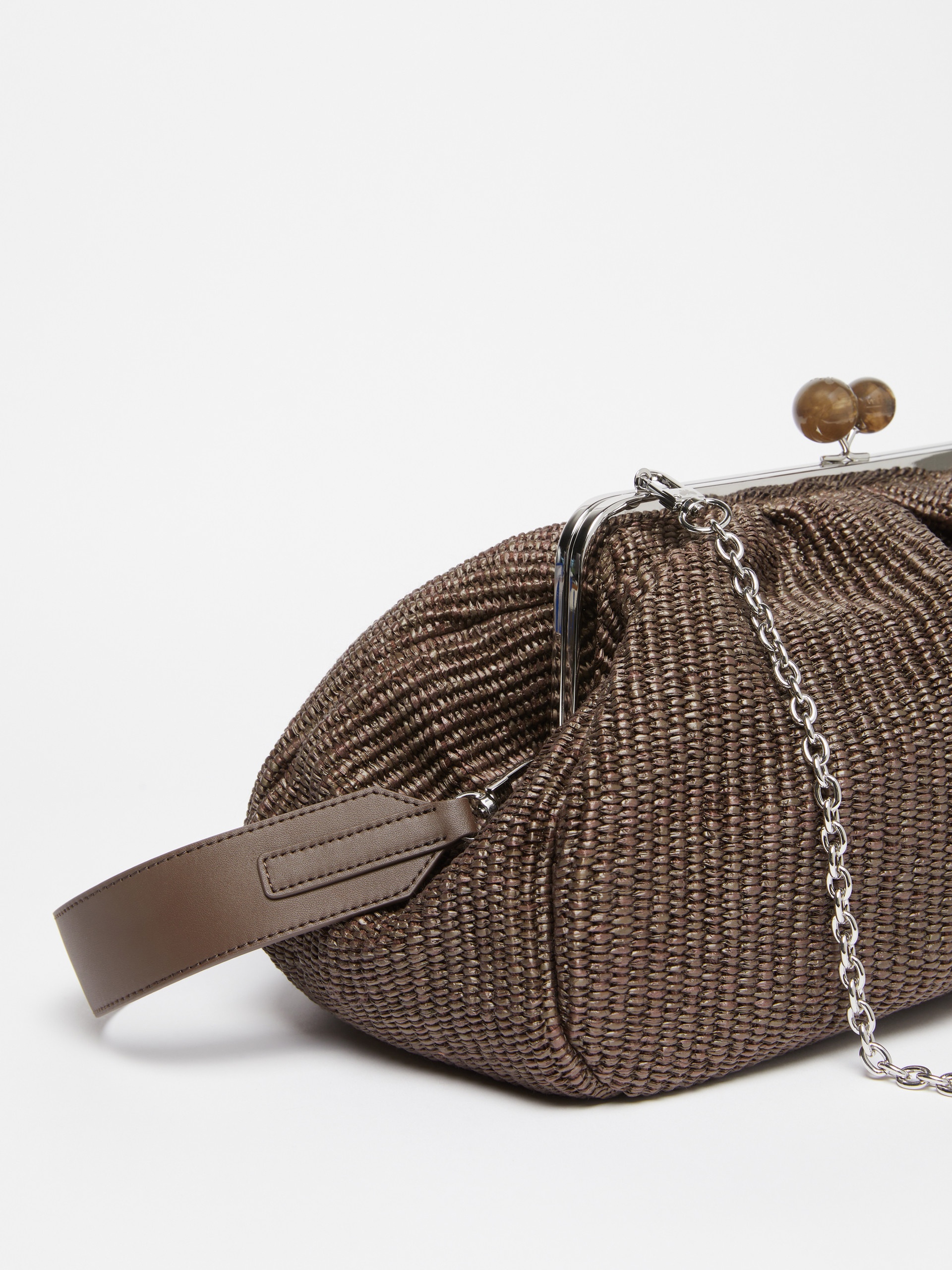 NABARRO Large raffia-effect Pasticcino bag - 4