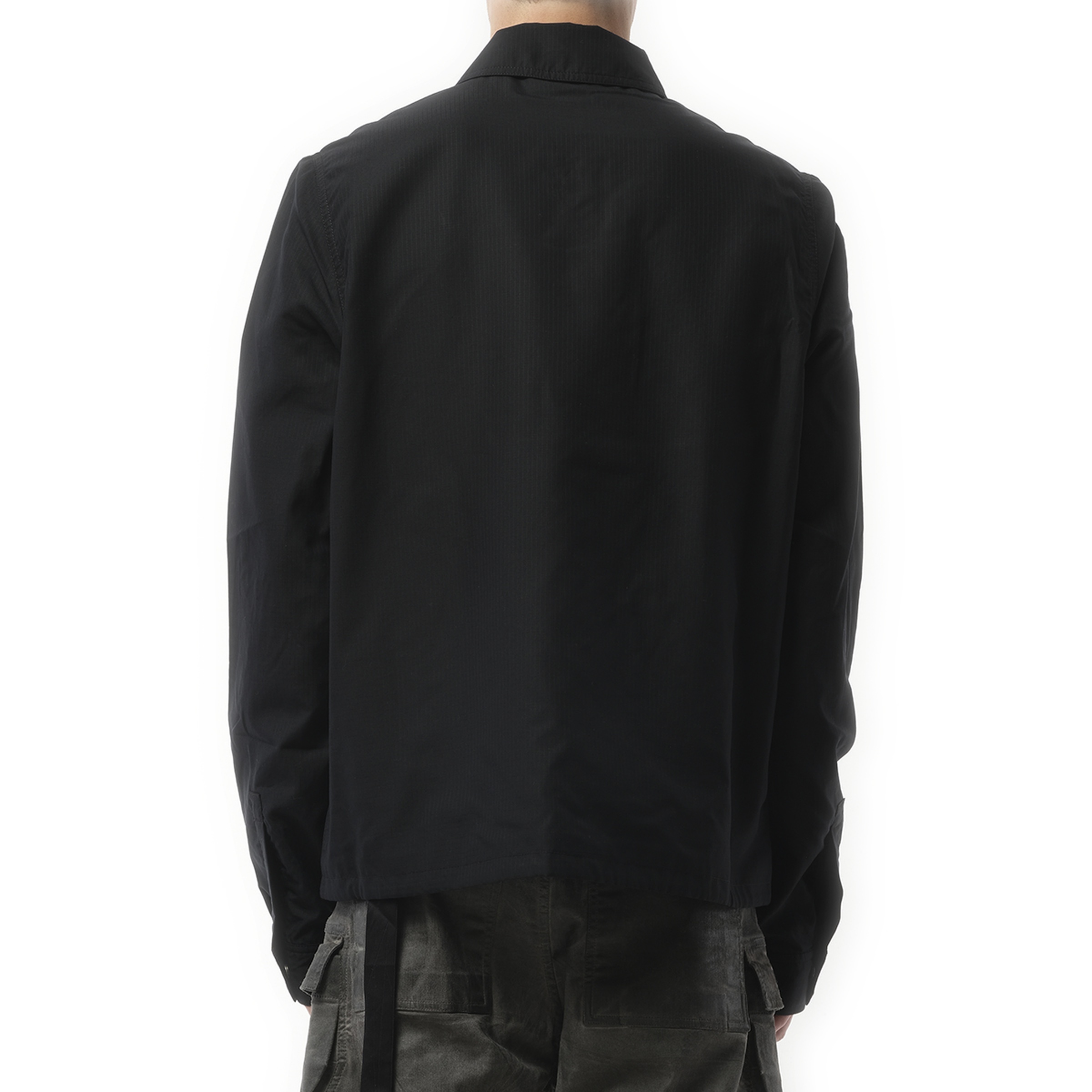 Snapfront Nylon Jacket in Black - 6