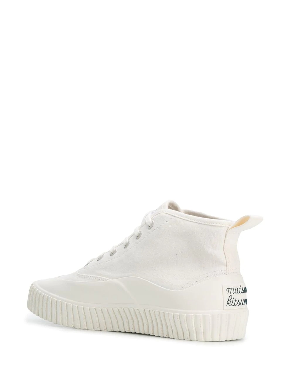 fox patch high-top sneakers - 3