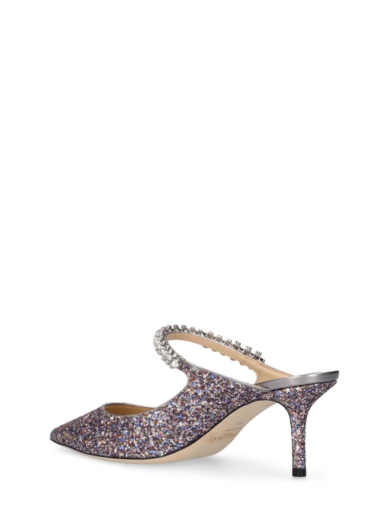 65mm Bing glittered fabric mules - 4