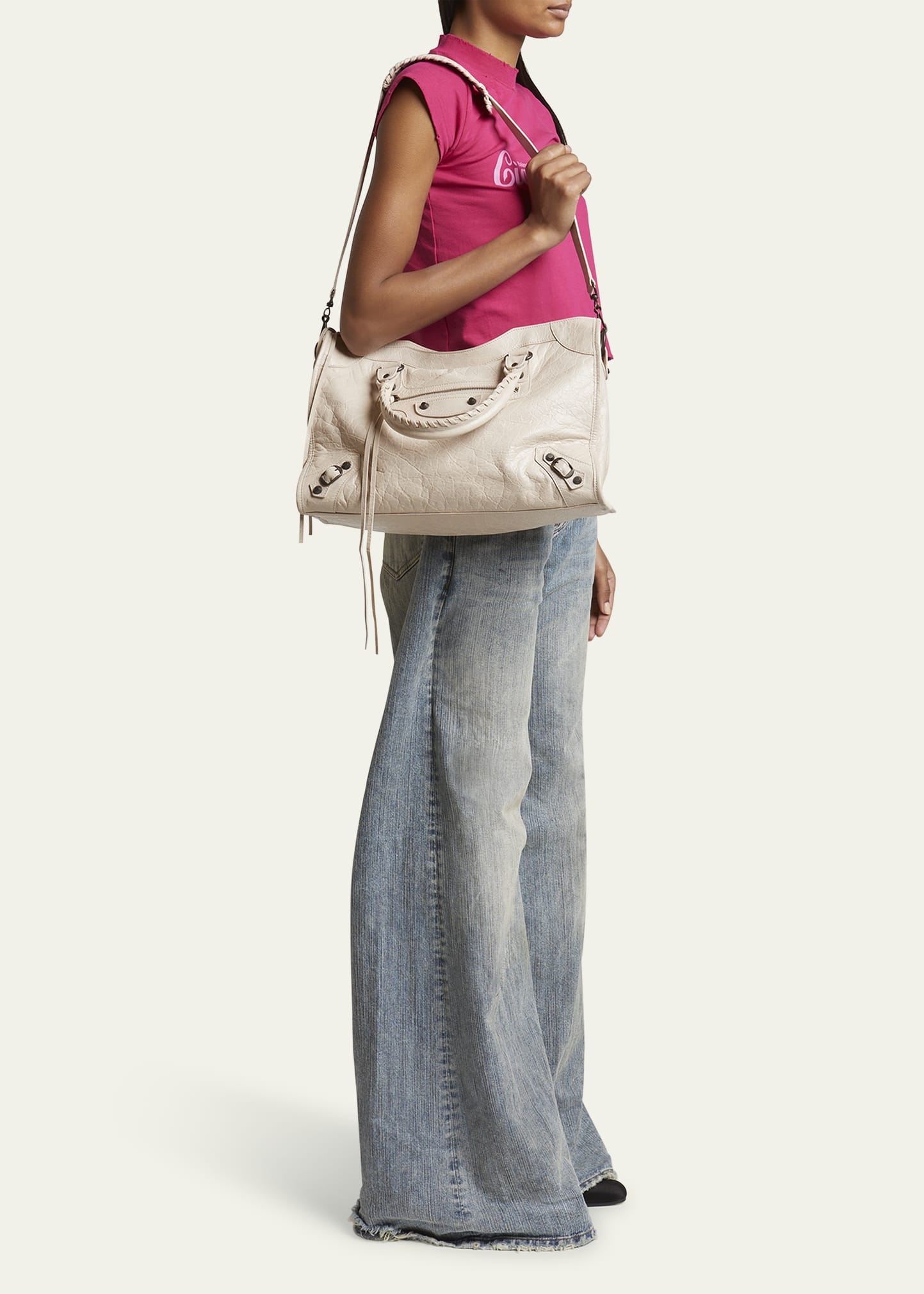Le City Medium Leather Top-Handle Bag - 6