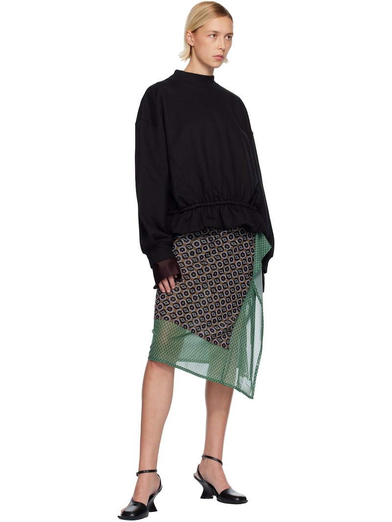 Dries Van Noten Multicolor Embellished Jersey Midi Skirt outlook