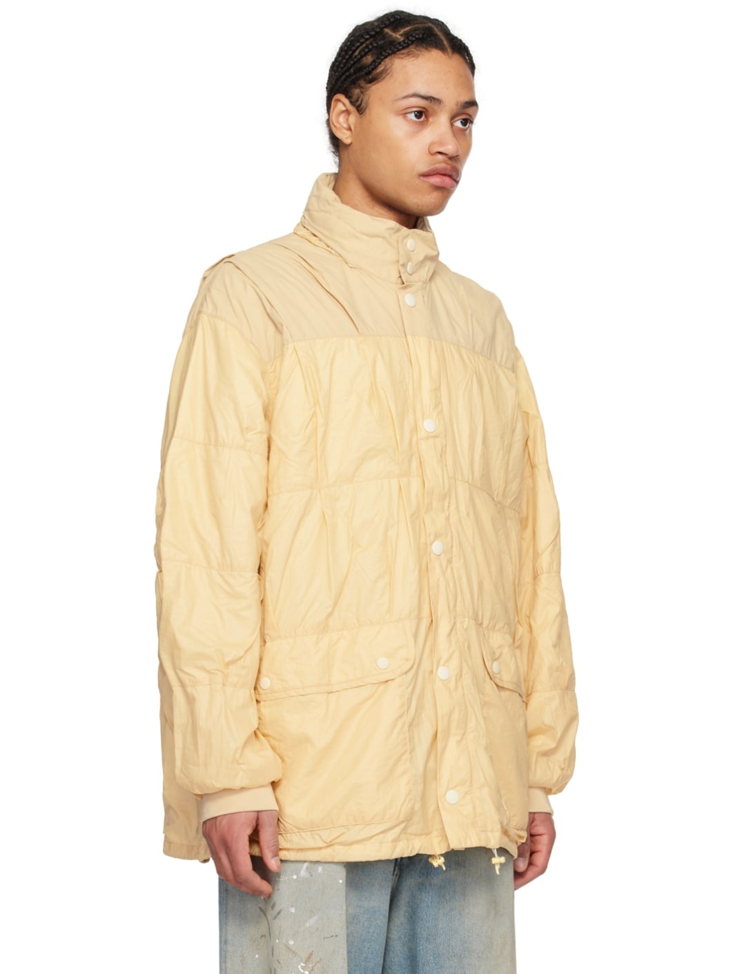 Yellow Exhaust Puffa Jacket - 2