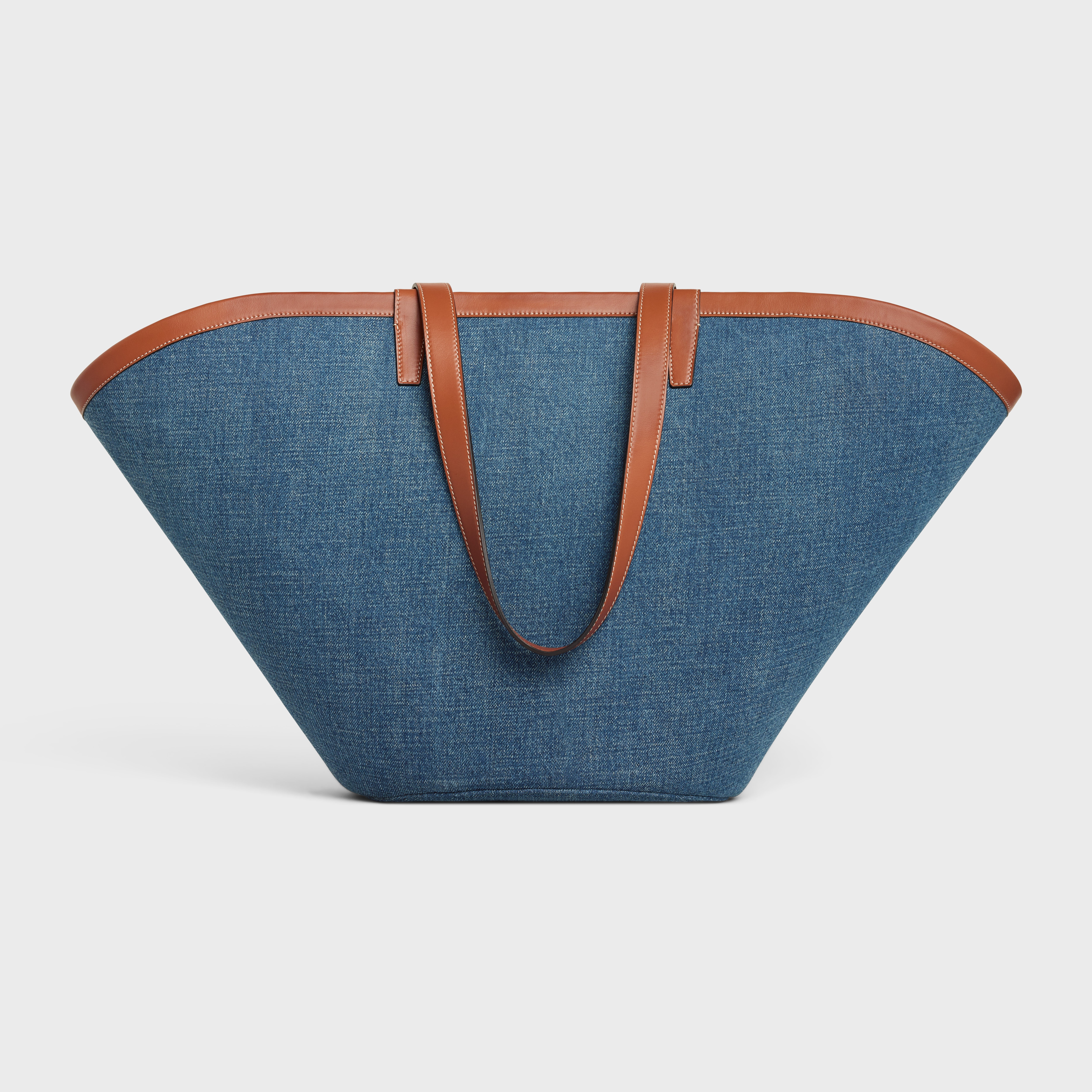Large Couffin in DENIM with celine paris AND CALFSKIN - 3