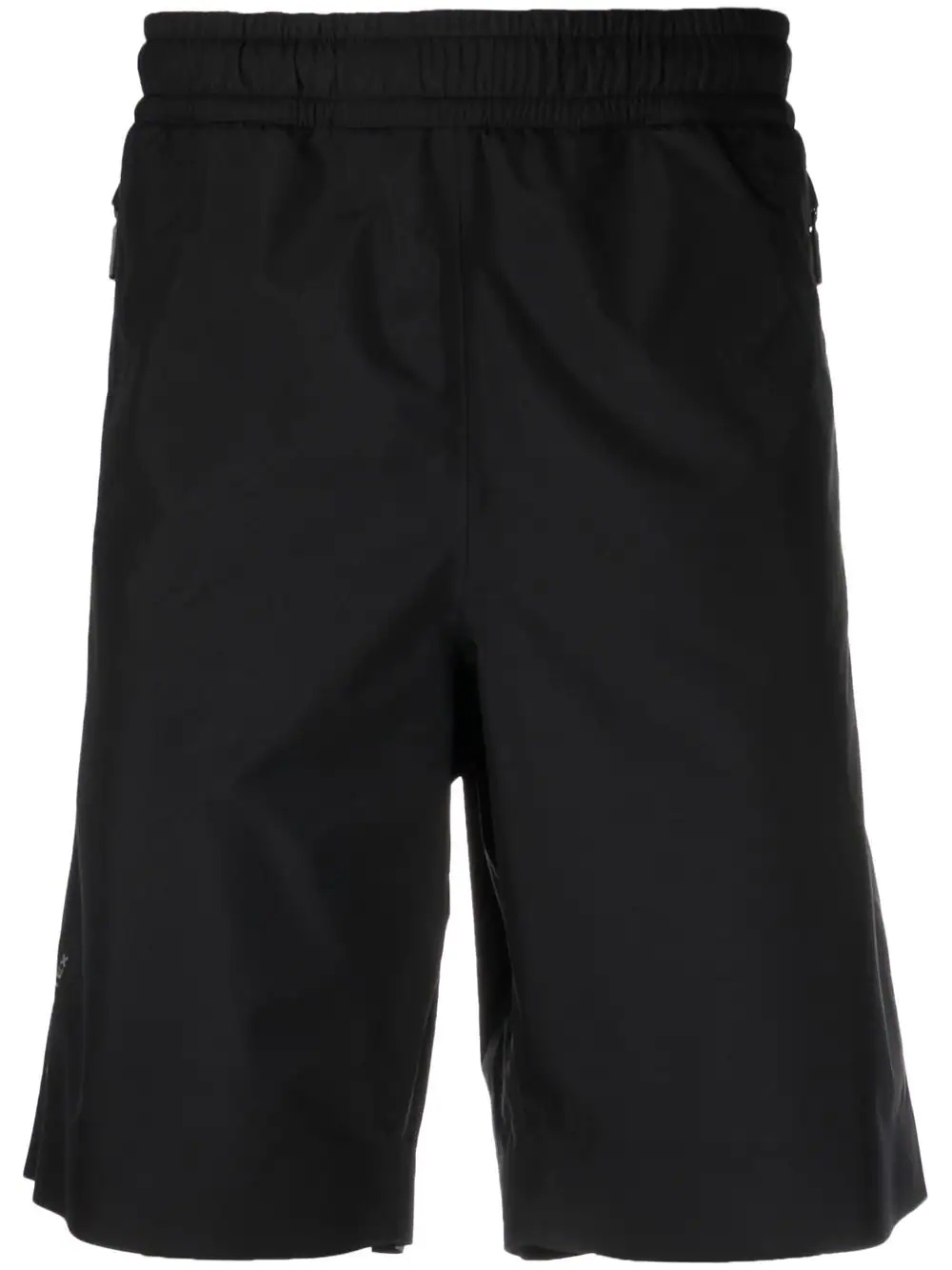 elasticated-waist cargo shorts - 1