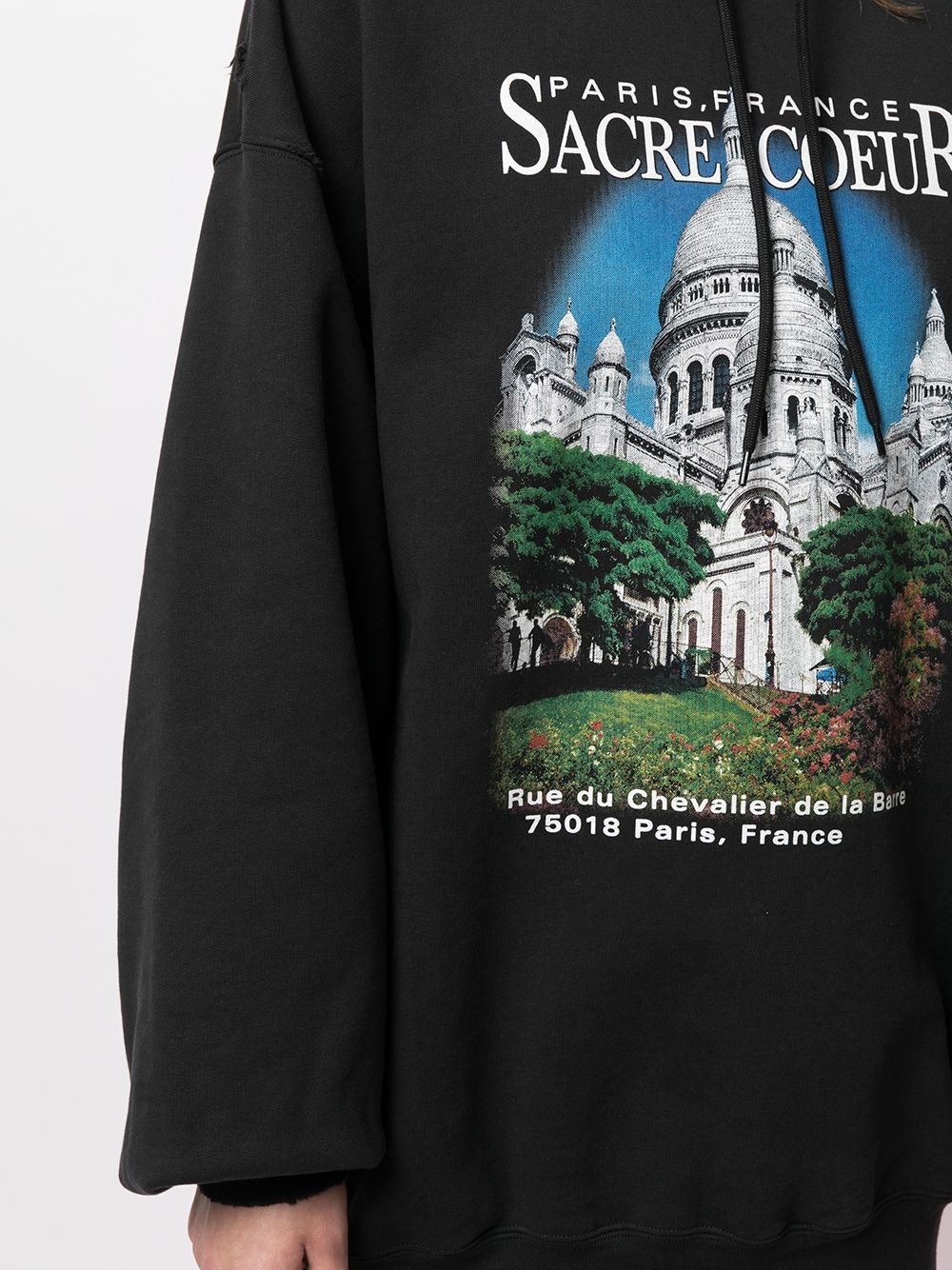 Sacré Coeur-print oversized hoodie - 5