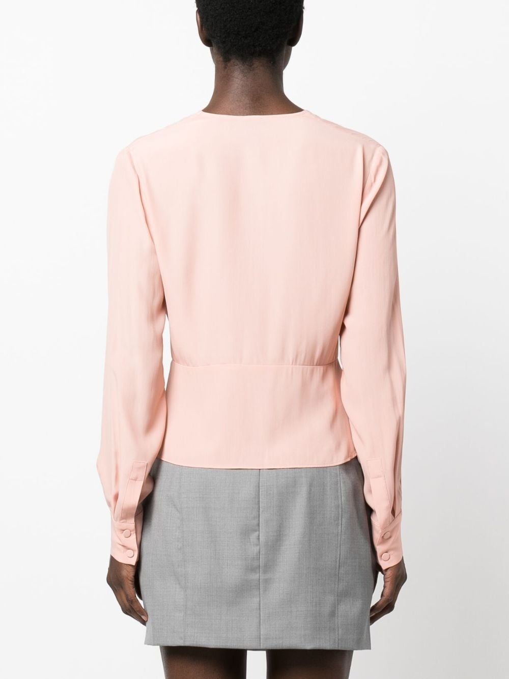 twist-detailing v-neck top - 4