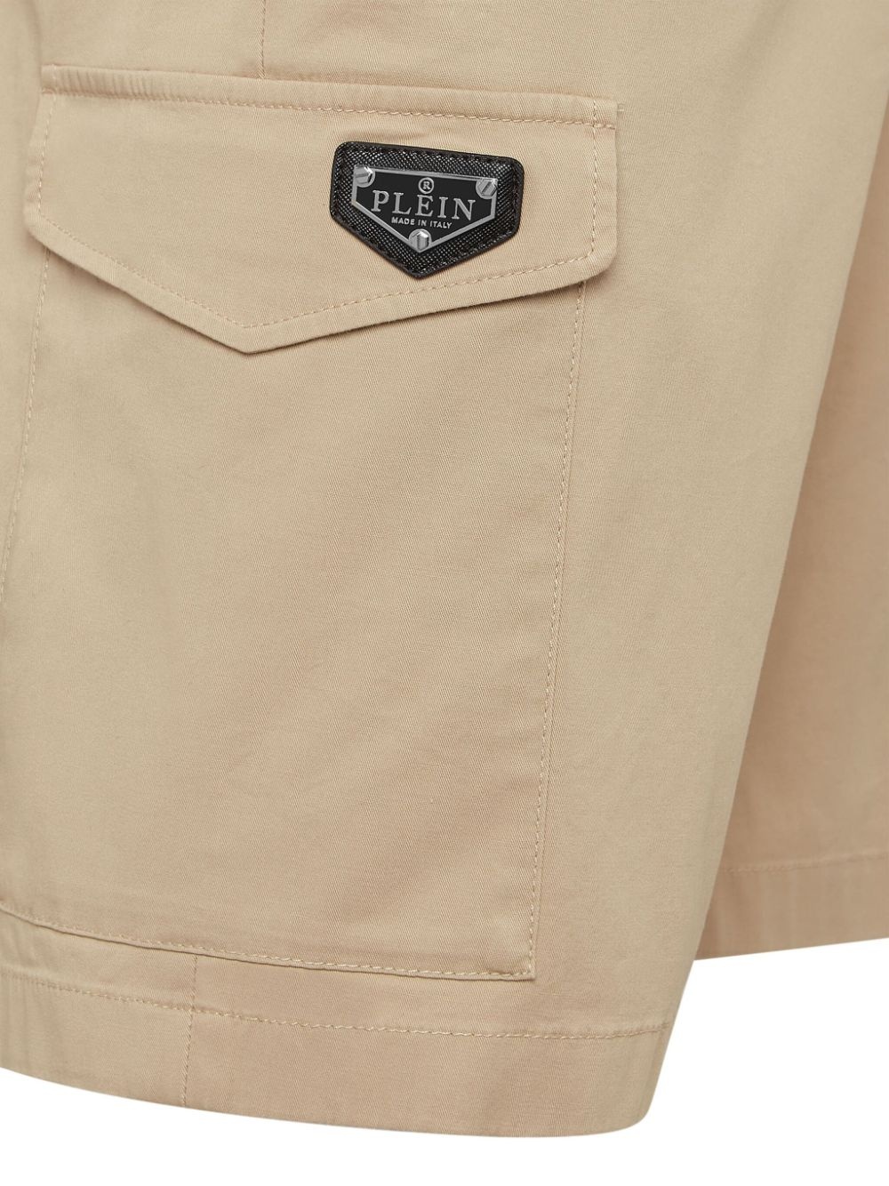 logo-plaque cargo shorts - 5