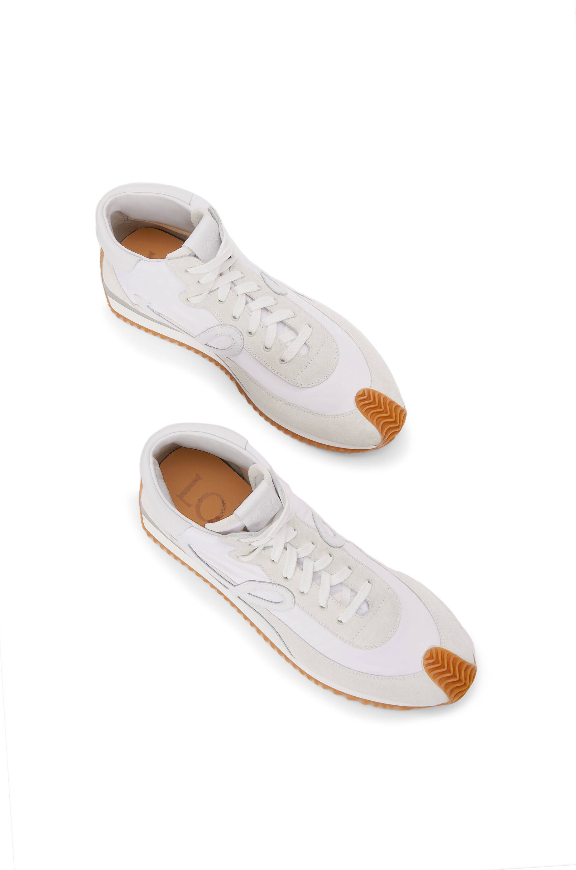 High top Flow runner in nylon and suede - 3